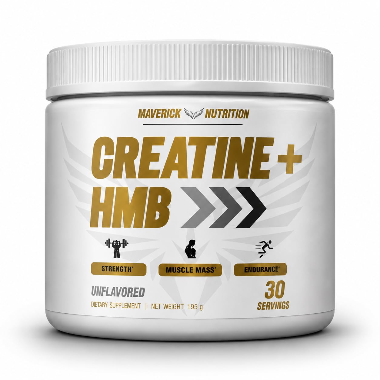 Maverick Nutrition Creatine HMB Powder 6.8 Ounce