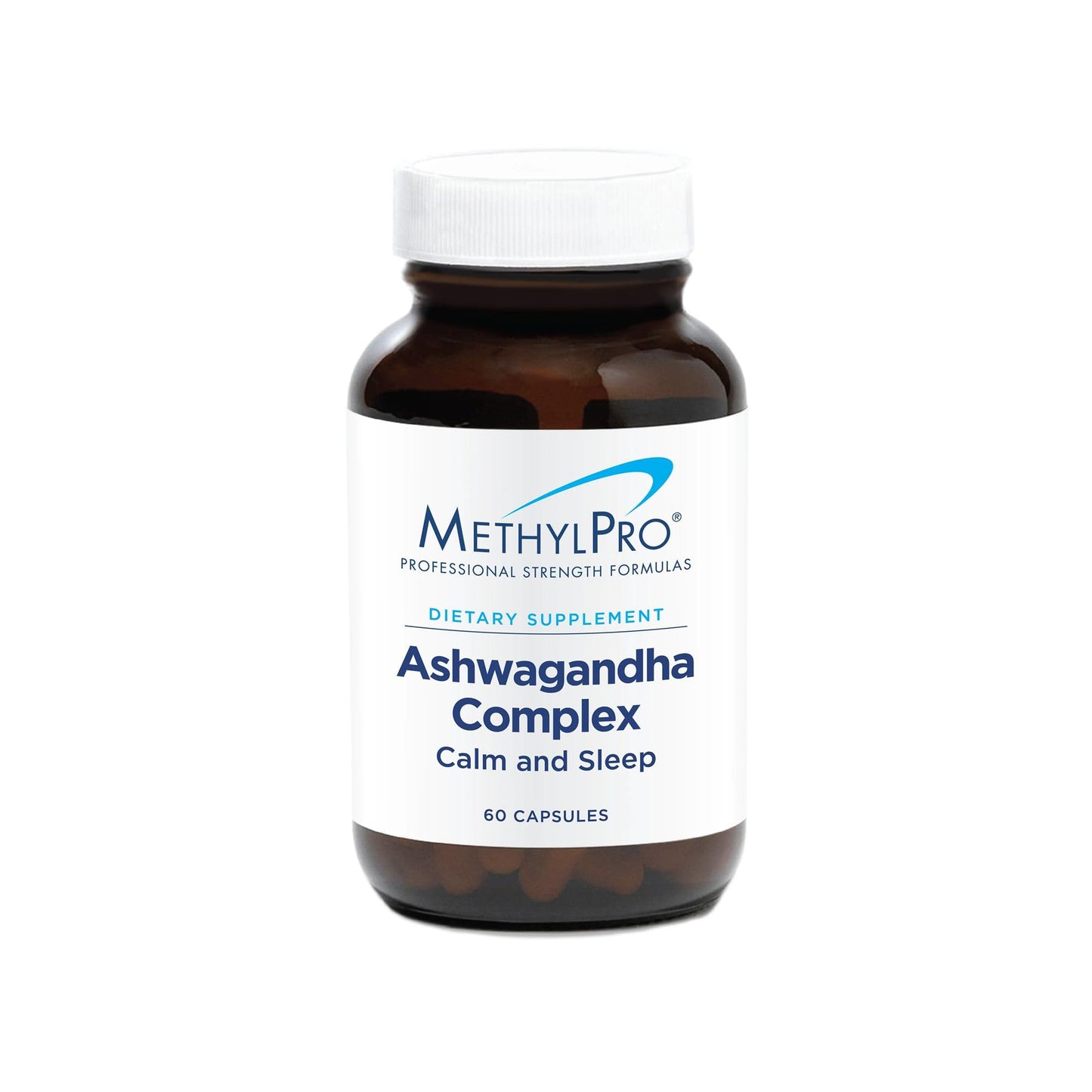 MethylPro Ashwagandha Complex - Magnesium L-Theanine Capsules, 60 Count