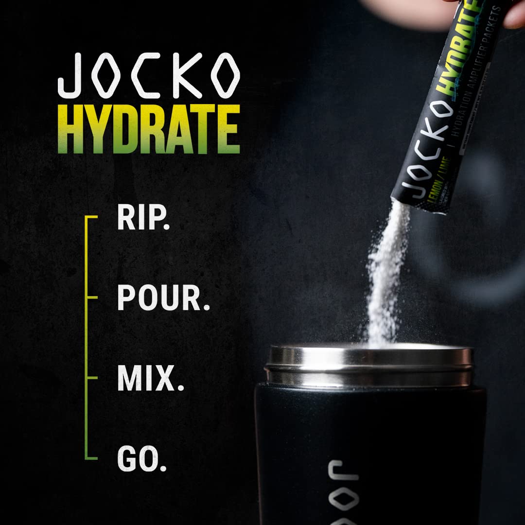 Jocko Fuel Hydrate Electrolytes Powder Packets, Lemon Lime, 16 Packets