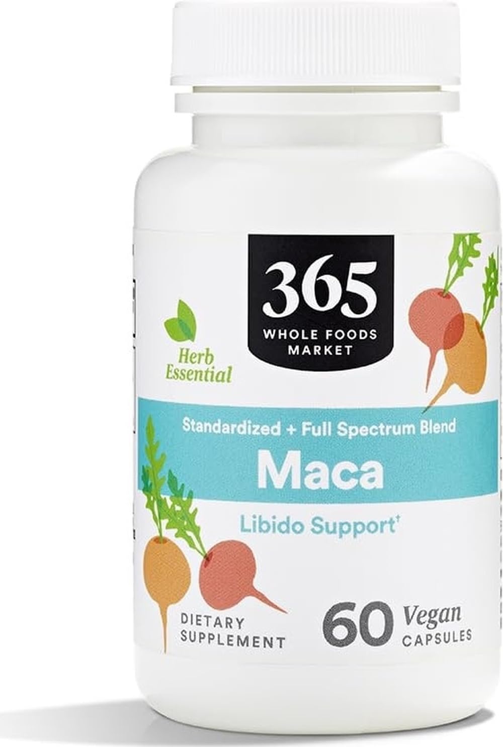 365 by Whole Foods Market Maca Standardized + Full Spectrum Blend, Libido Support, Vegan, 60 Capsules