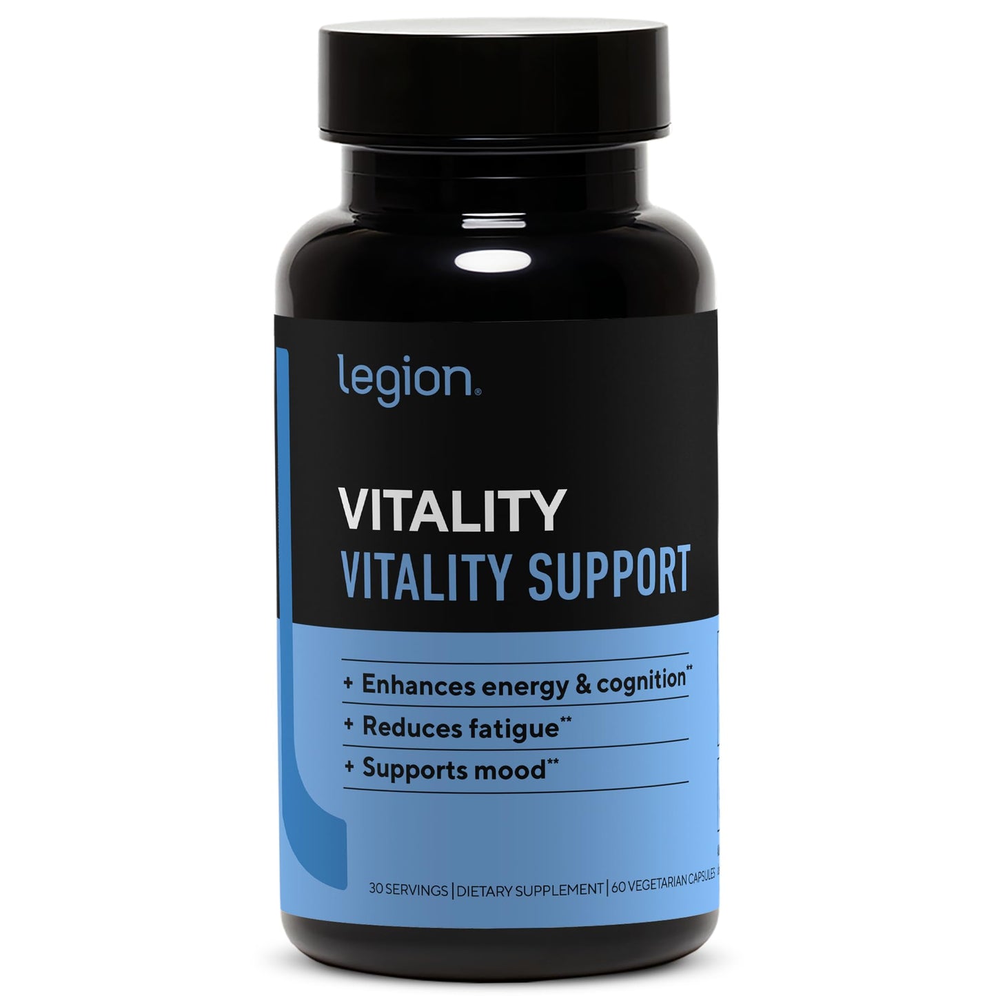 LEGION Vitality Tablet, 60 Count — Natural Wellness Supplement with BlueBoreal, Rhodiola Rosea, Co-Q10 & L-Ergothioneine