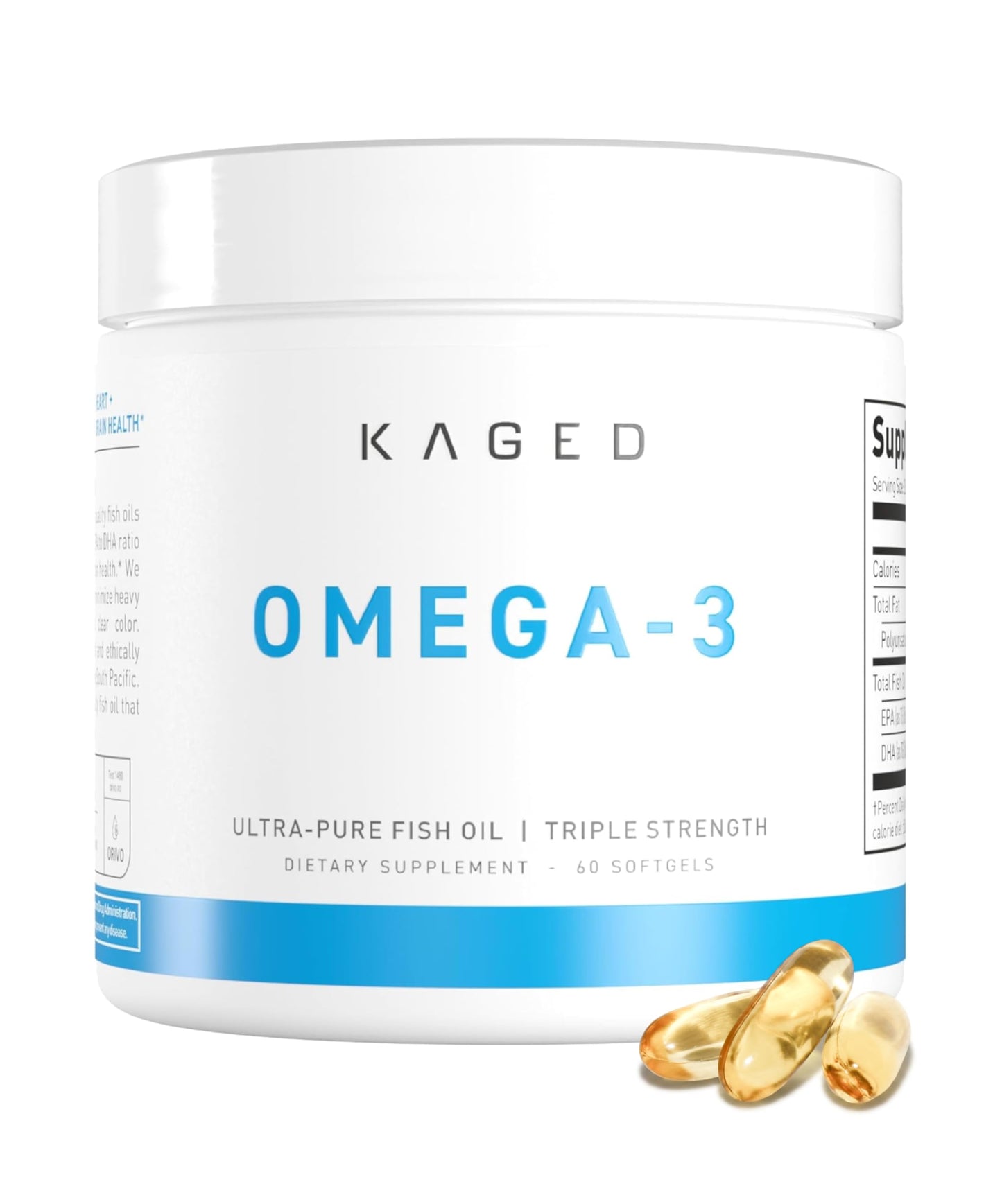 Kaged Omega 3 Softgels, 60 Count