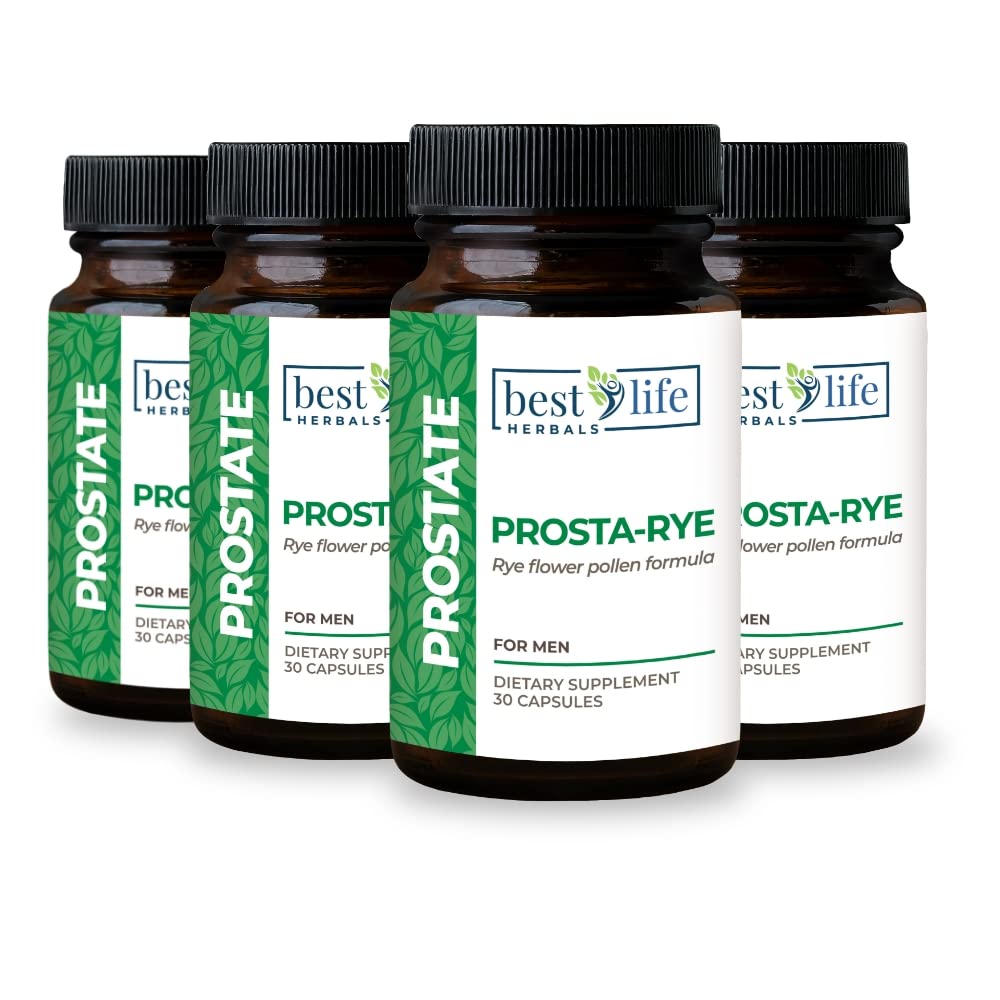 Best Life Herbals Prosta-Rye Capsules, 4 Bottles