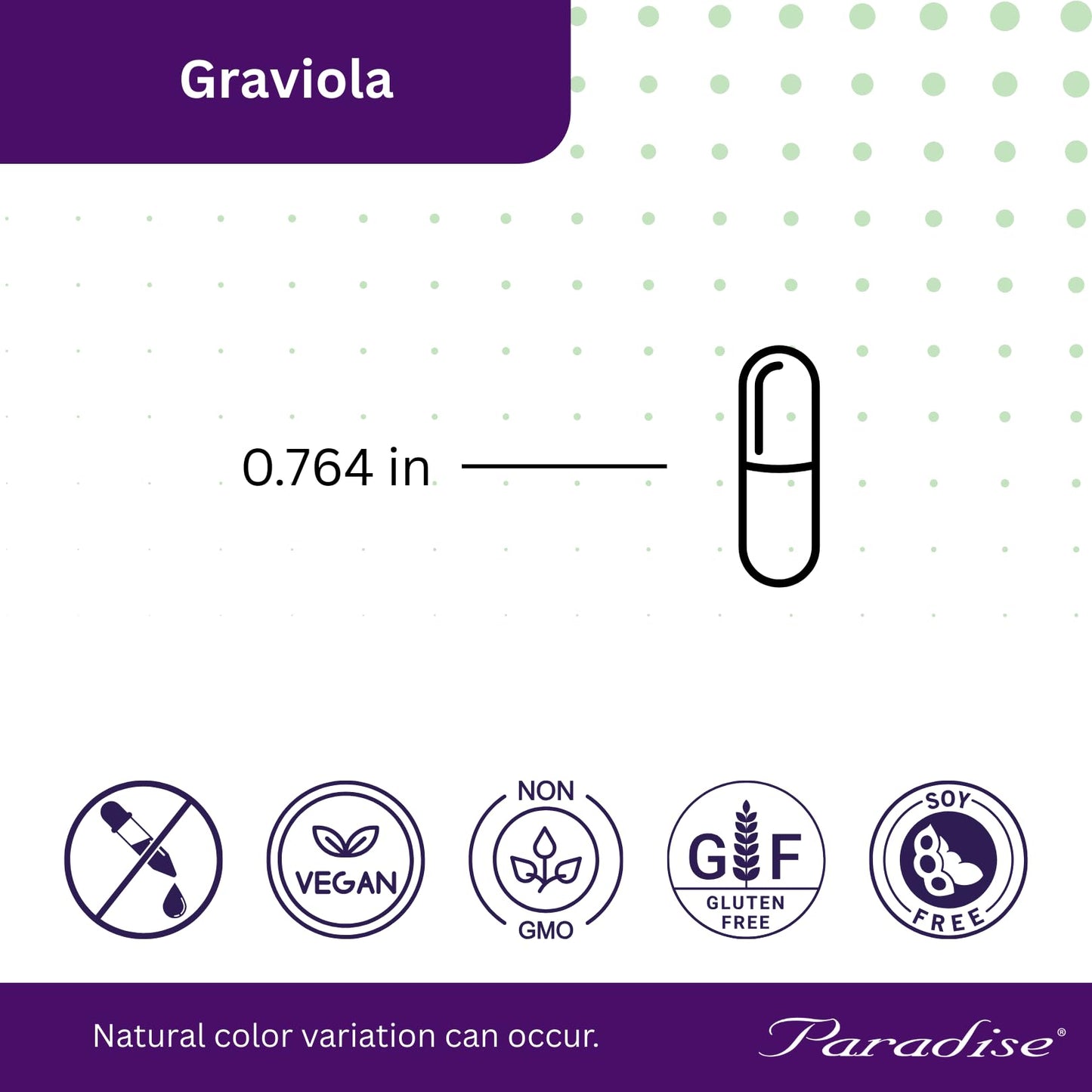 Paradise Herbs Graviola Leaf Extract Capsules, 60 Count