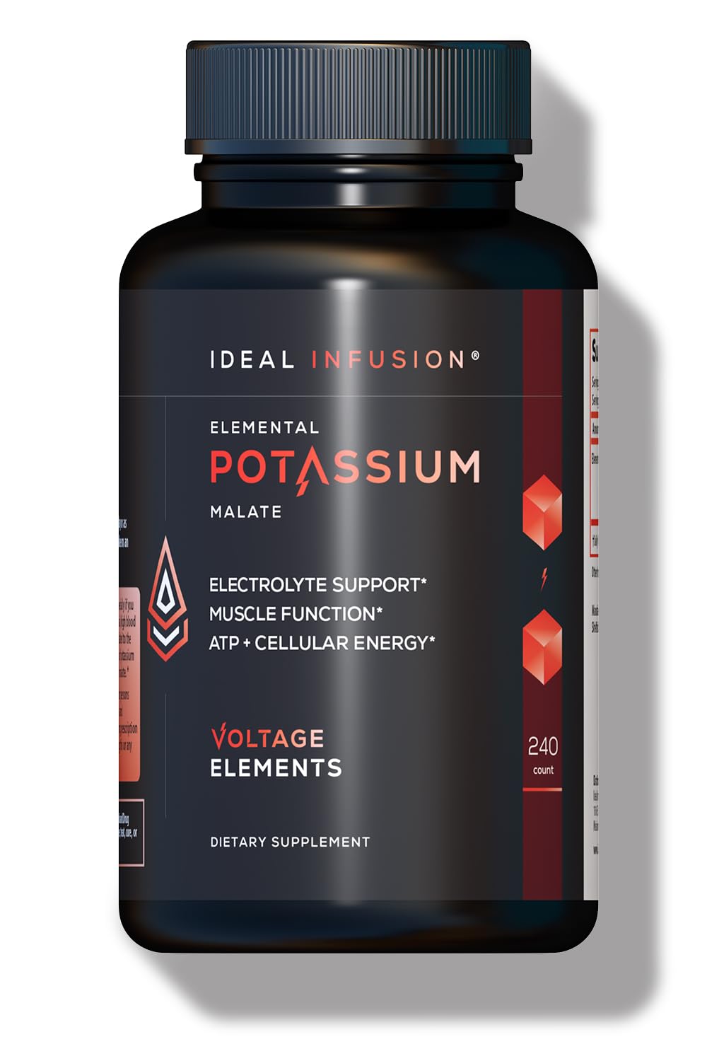 Ideal Infusion Potassium Malate 1300mg 240 Capsules