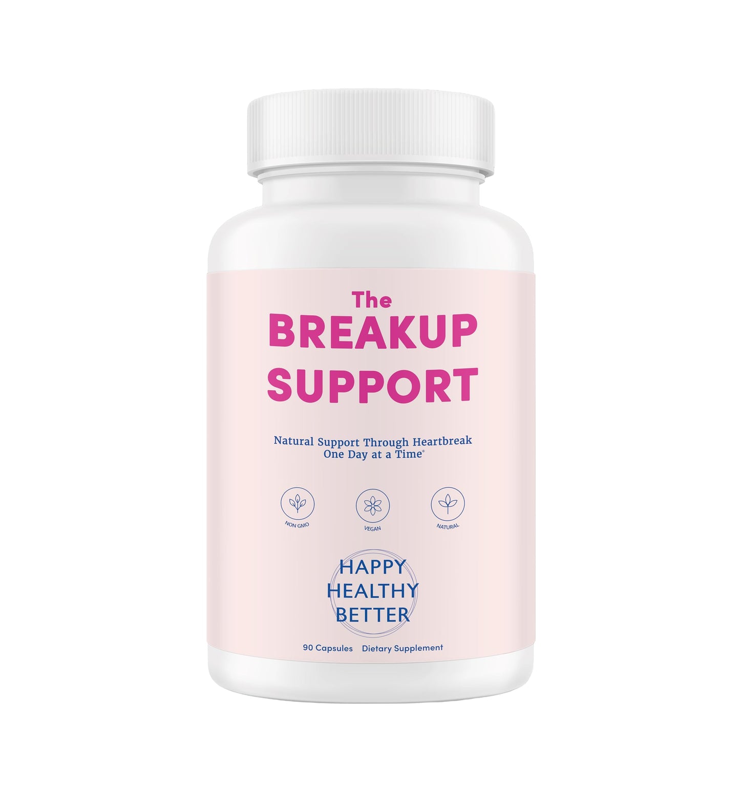 Happy Healthy Better The Breakup Support – Emotional Wellness & Stress Support Supplement 90 Capsules