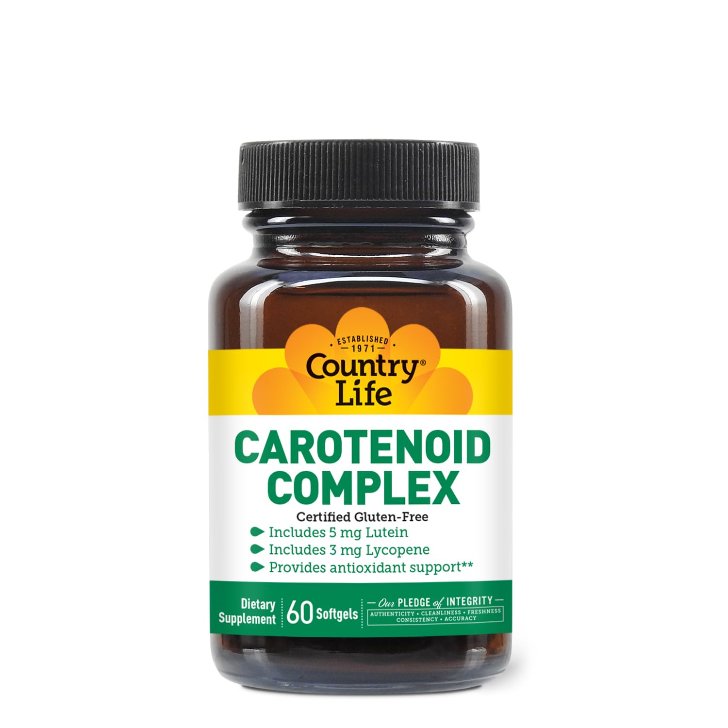 Country Life Carotenoid Complex with Lutein and Lycopene Softgel, 60