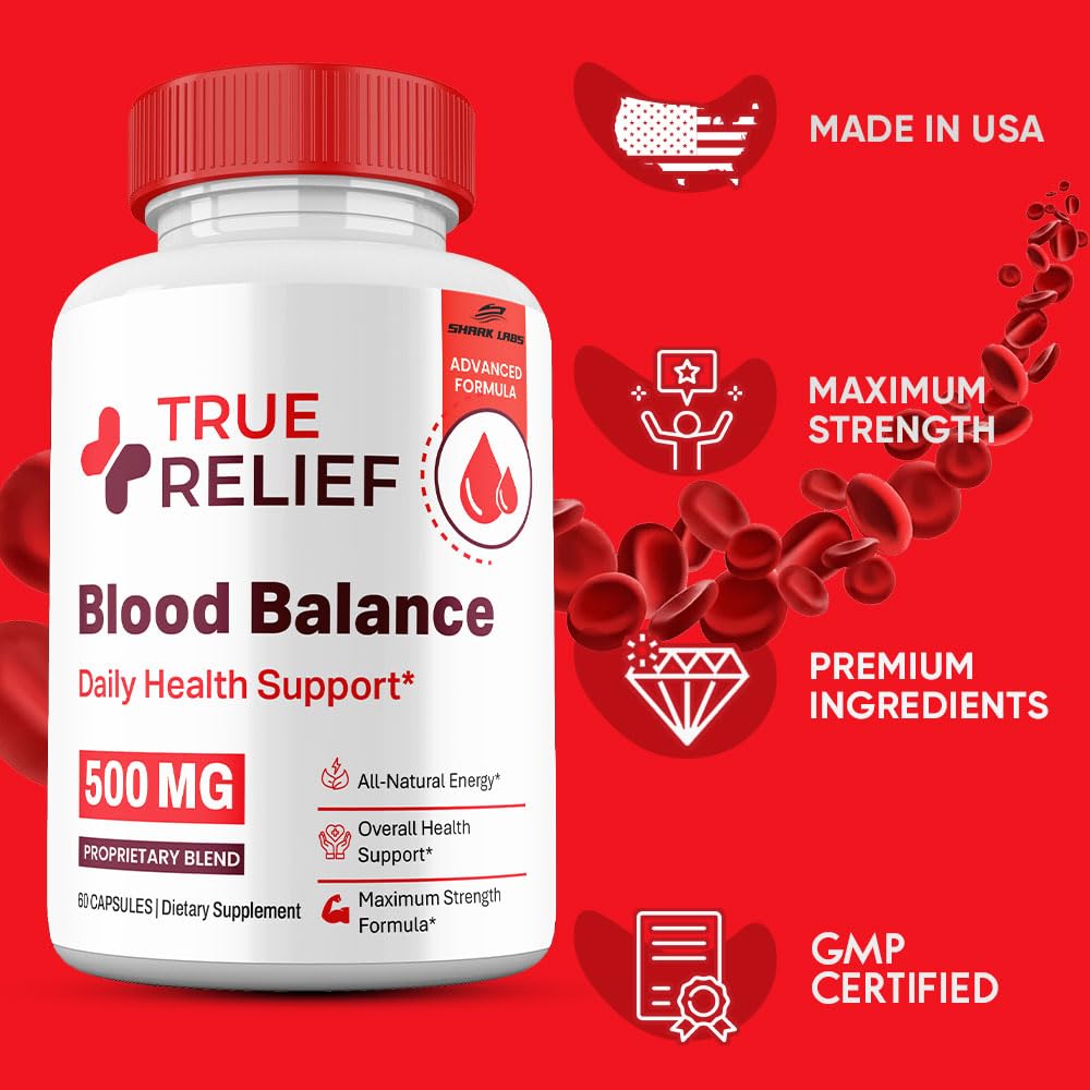 Shark Labs True Relief Balance Capsules, 60 Count