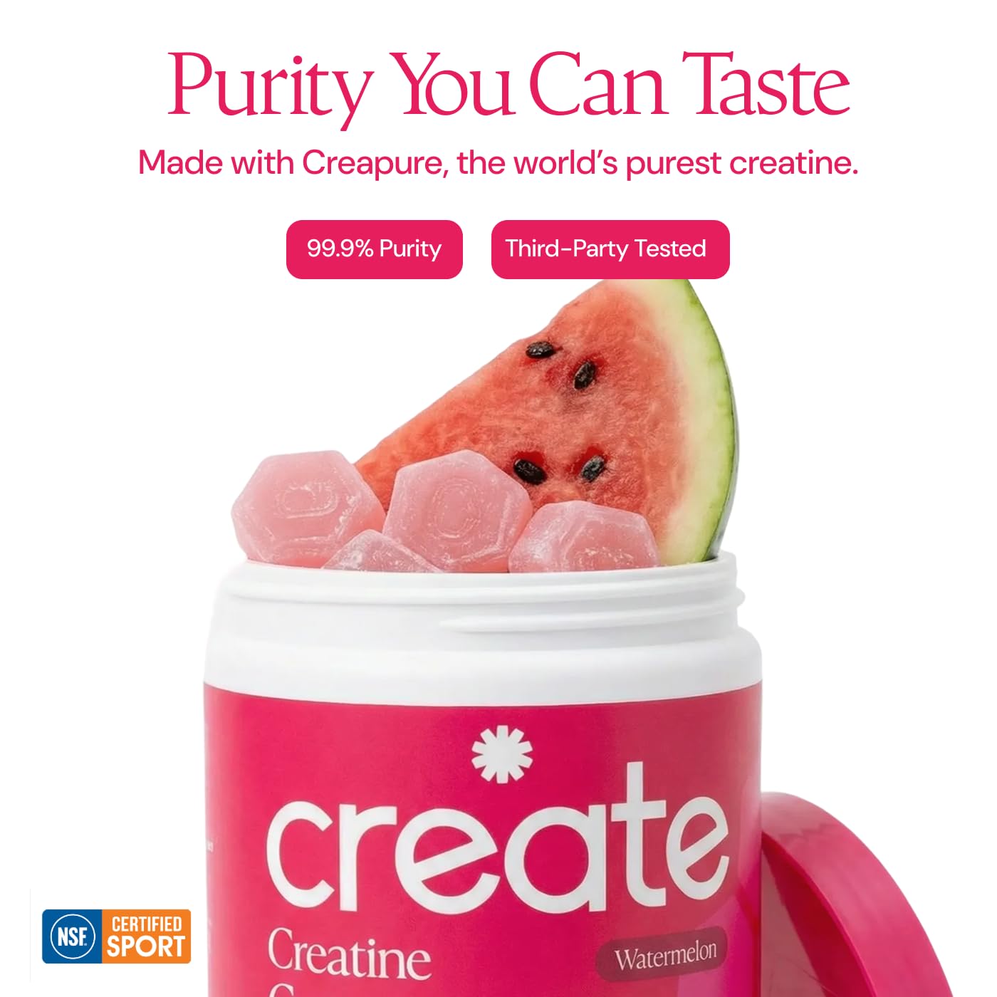 Create Creatine Monohydrate Gummies, 90 Count