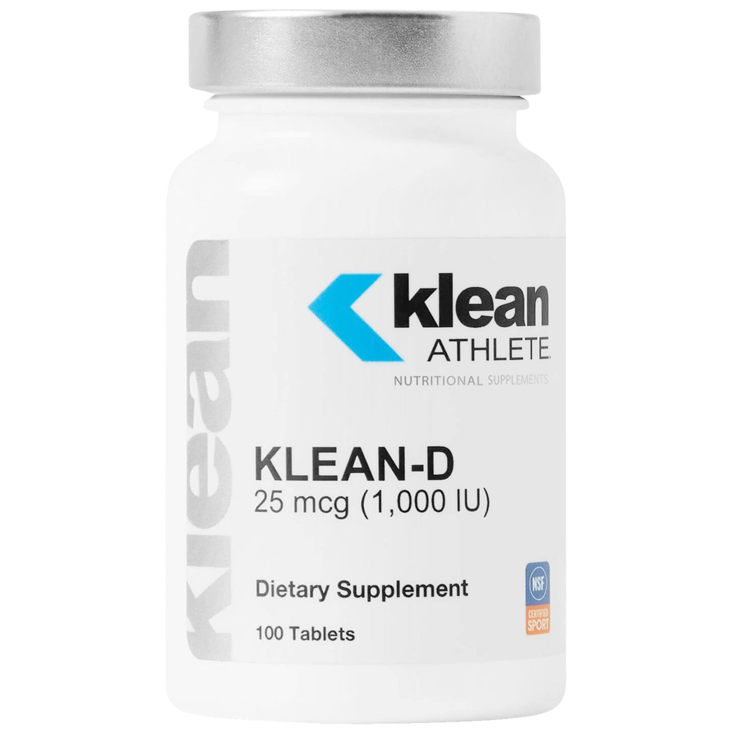 Klean Athlete Klean-D Vitamin D 25 mcg (1,000 IU) Tablets, 100 Count