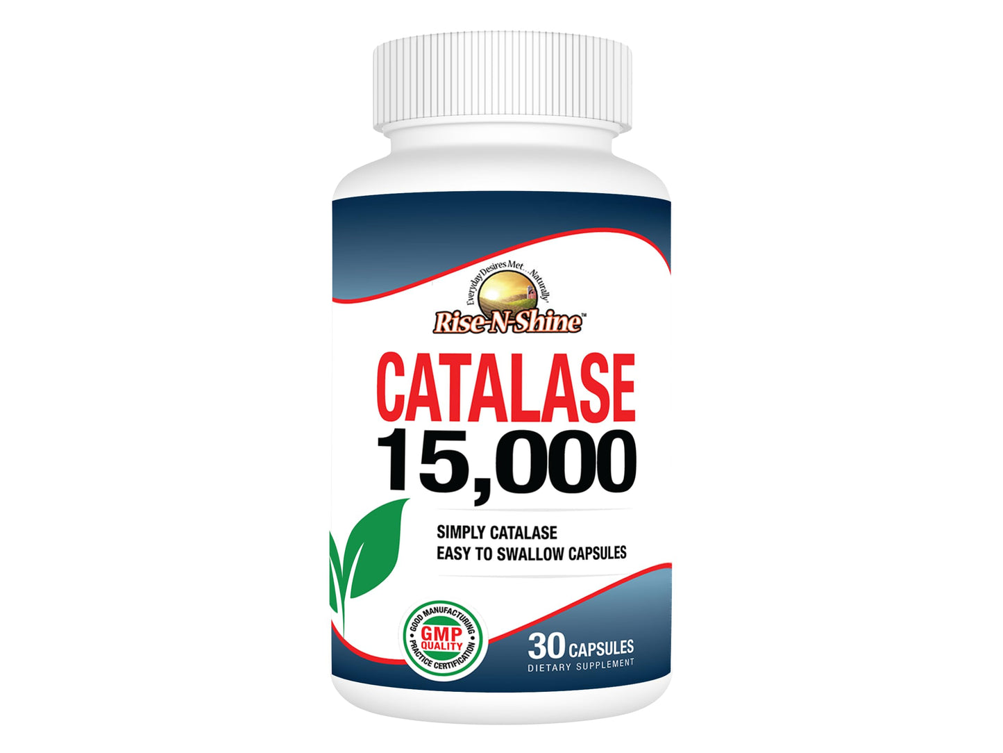 Rise-N-Shine Catalase Supplement 15,000 Capsule 30 Count