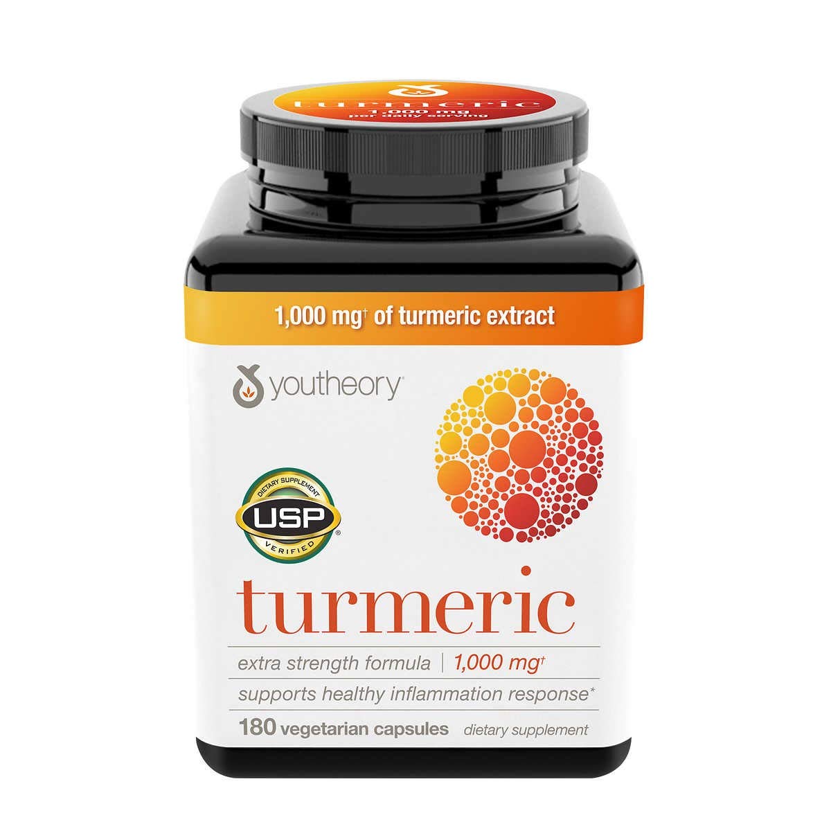 Youtheory Turmeric Extra Strength 1000mg Capsules, 540 Count