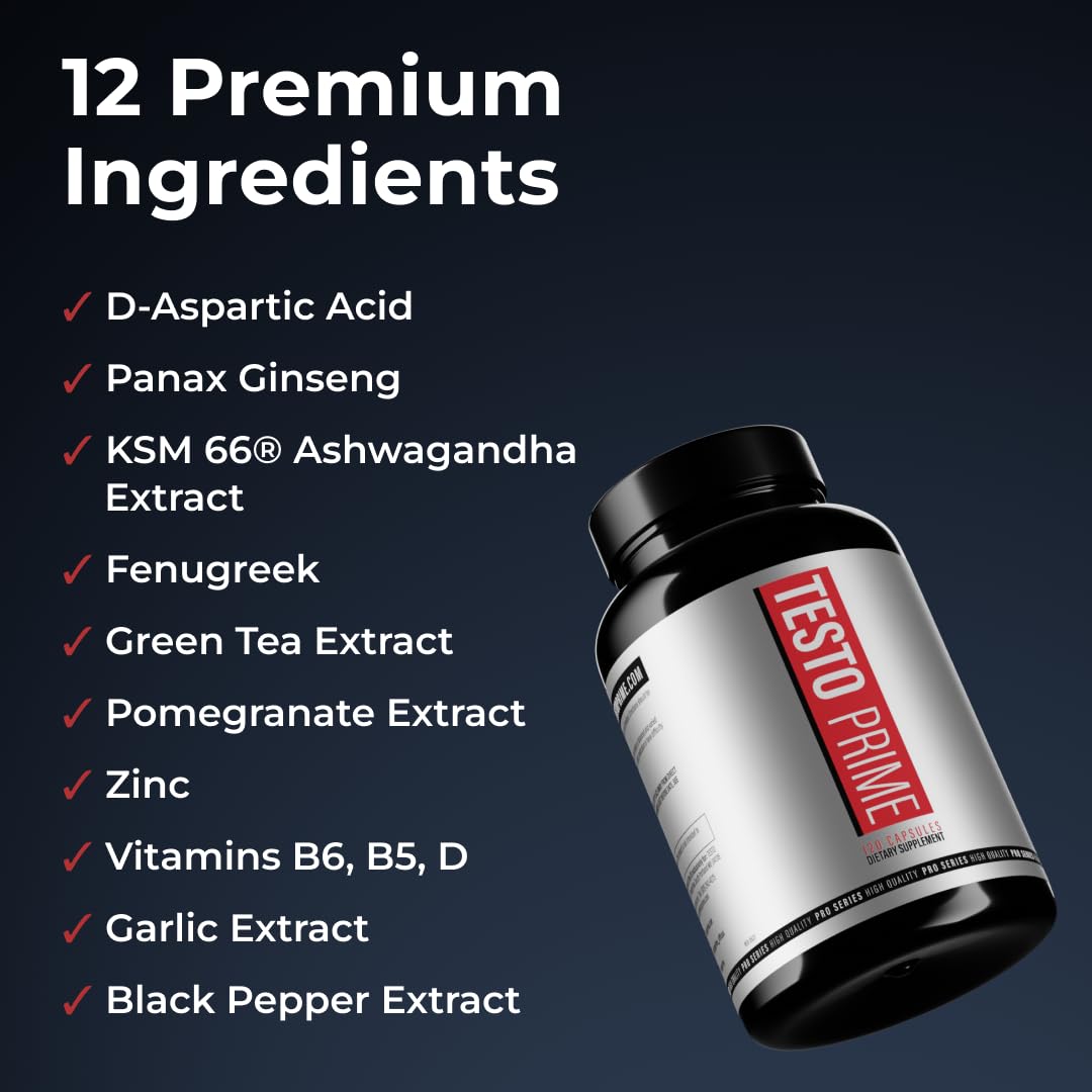 TestoPrime Testosterone Booster for Men Capsules 120
