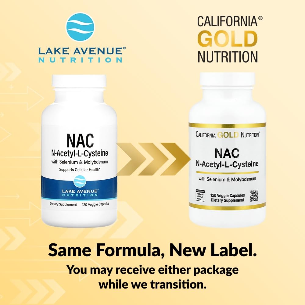 Lake Avenue N-Acetyl-L-Cysteine 600 mg Capsules, 120 Veggie Capsules