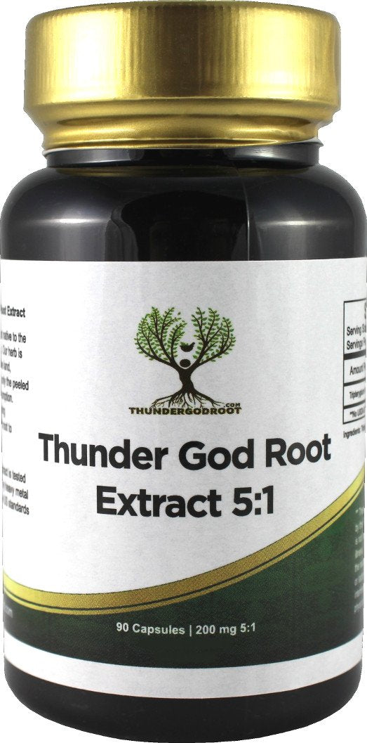 ThunderGodRoot.com Thunder God Vine Root 5:1 Supplement Capsules 90