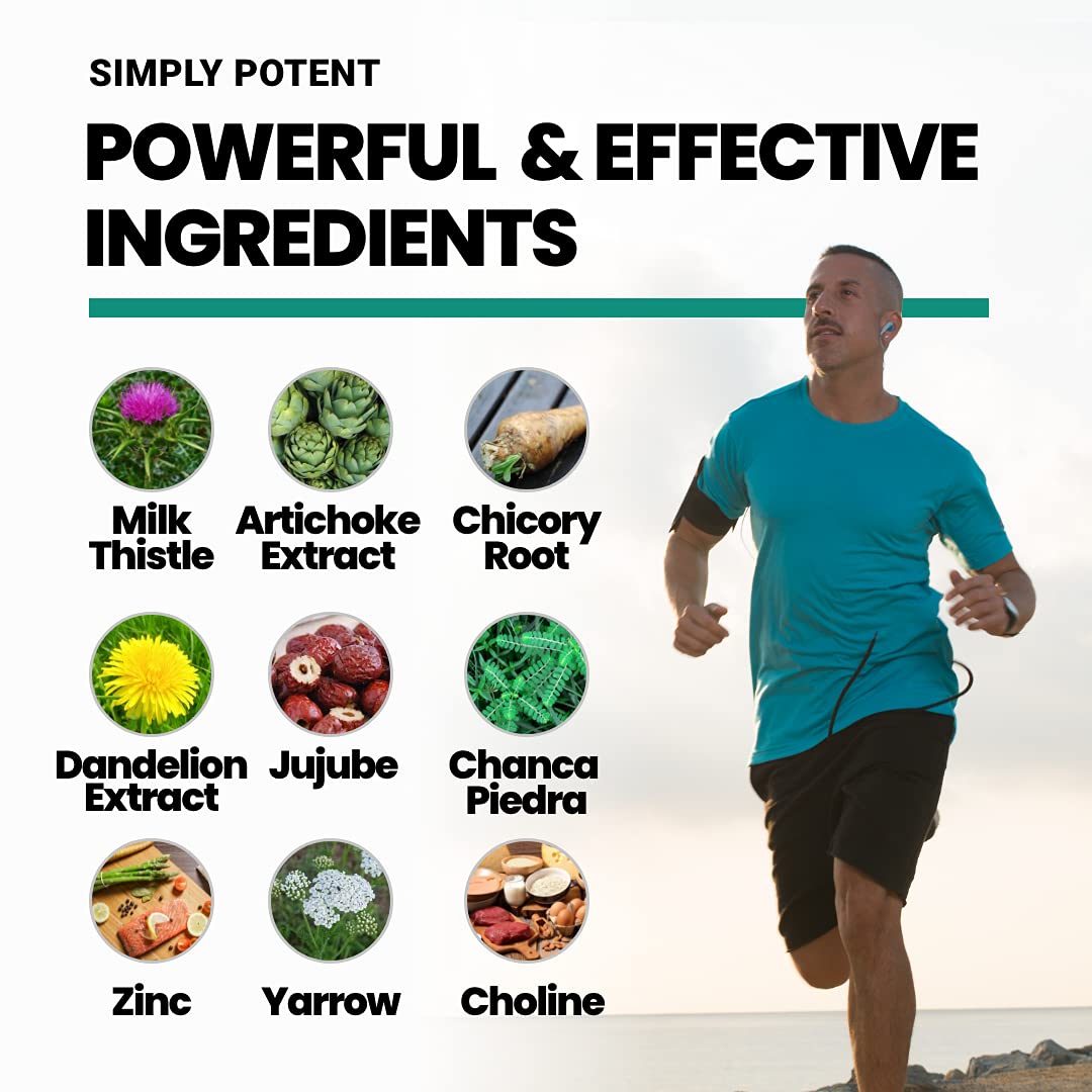 Simply Potent Liver Cleanse Detox & Repair Supplement, Capsules, 60 Count