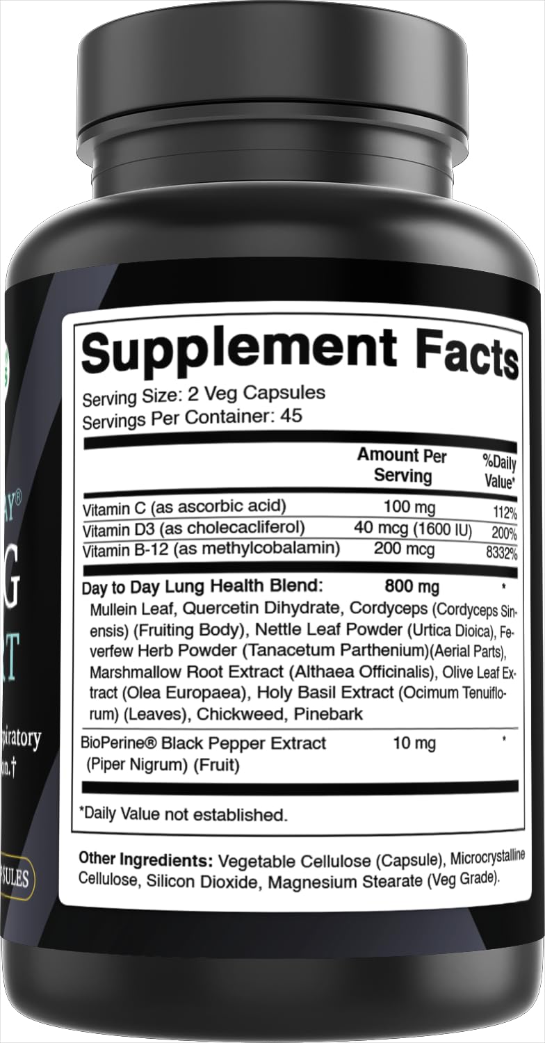 Best Naturals Day-to-Day Lung Support Capsules 90 Count