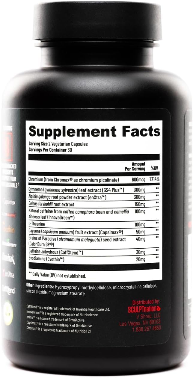 Sculpt Nation Burn Thermogenic Fat Burner Capsule 60 Count
