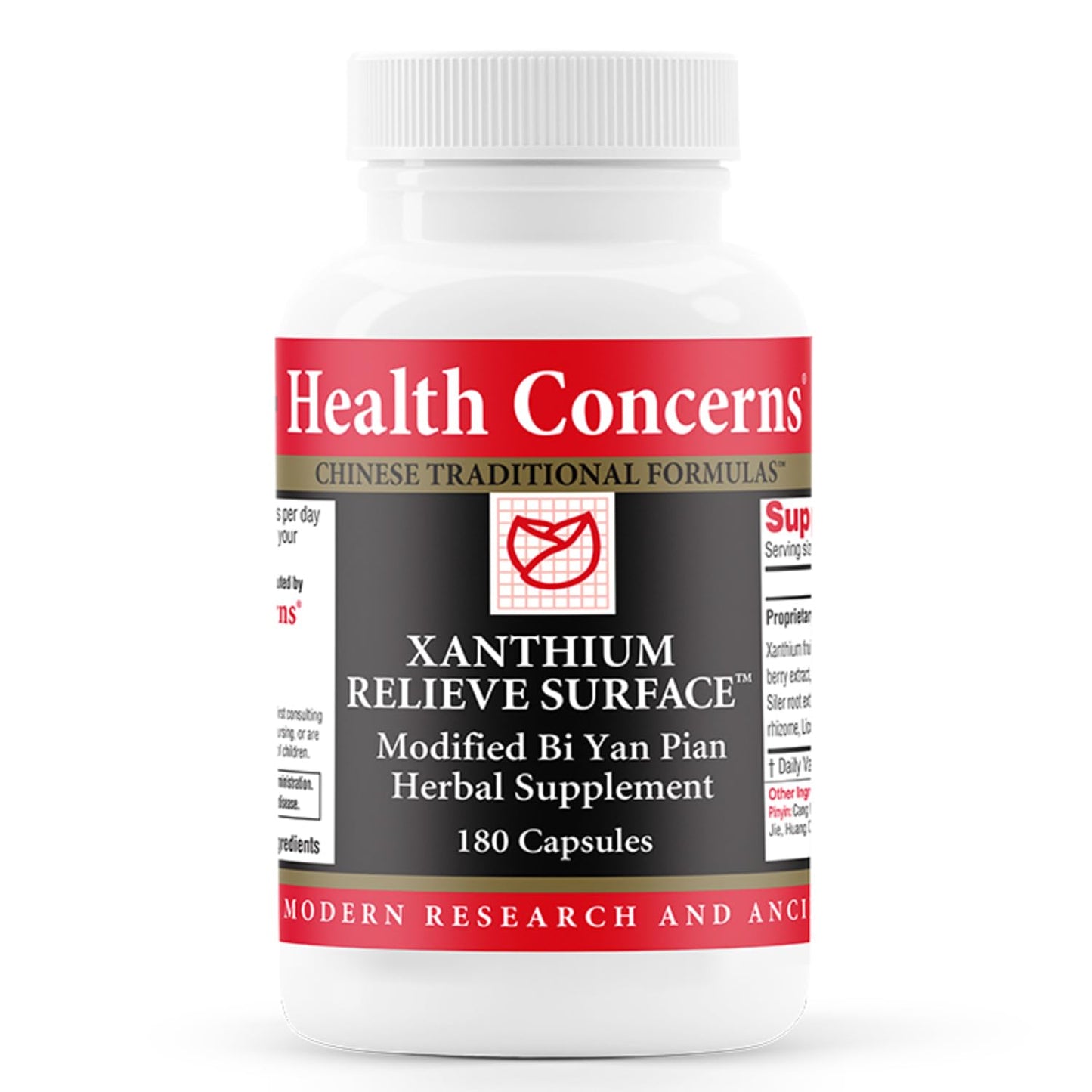 Health Concerns Xanthium Relieve Surface Sinus Relief & Seasonal Allergy Support Bi Yan Pian Chinese Herbal Formula 180 Capsules