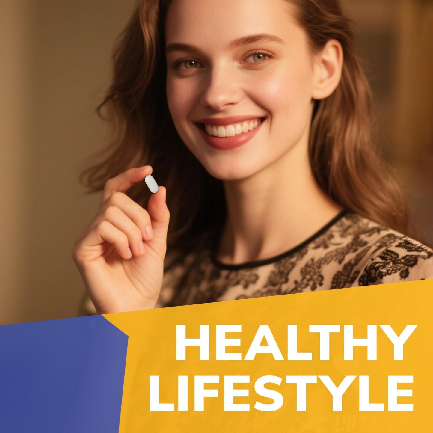 Vitalibre D3 K2 Calcium Supplement for Women & Men, Vitamin D3 5000 IU, Calcium 1200 mg, MK-7, High Absorption, for Strong Bones, Teeth, Heart, Immune Health, 60 Tablets