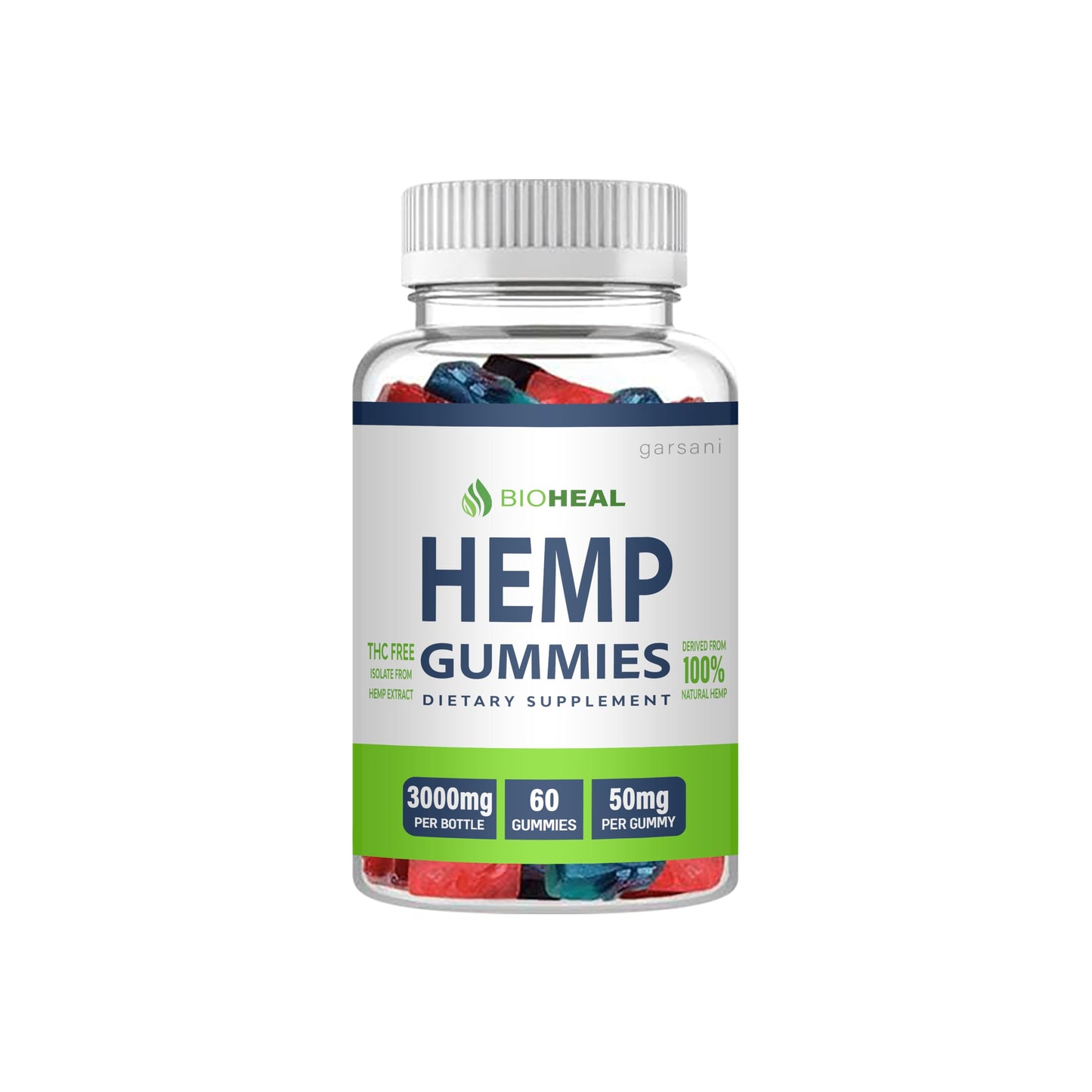 Garsani Bioheal Hemp Gummies 60 Gummies