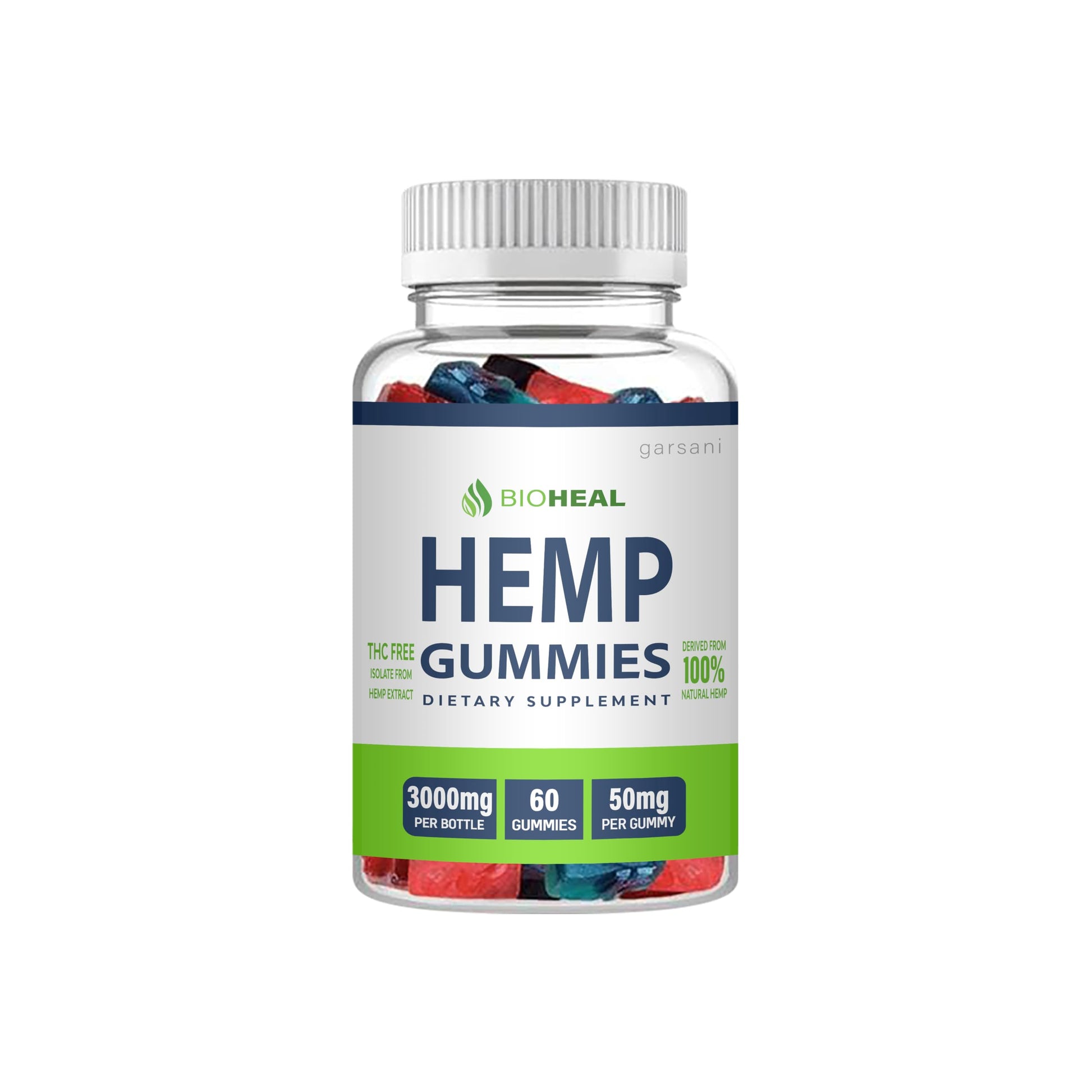 Garsani Bioheal Hemp Gummies 60 Gummies