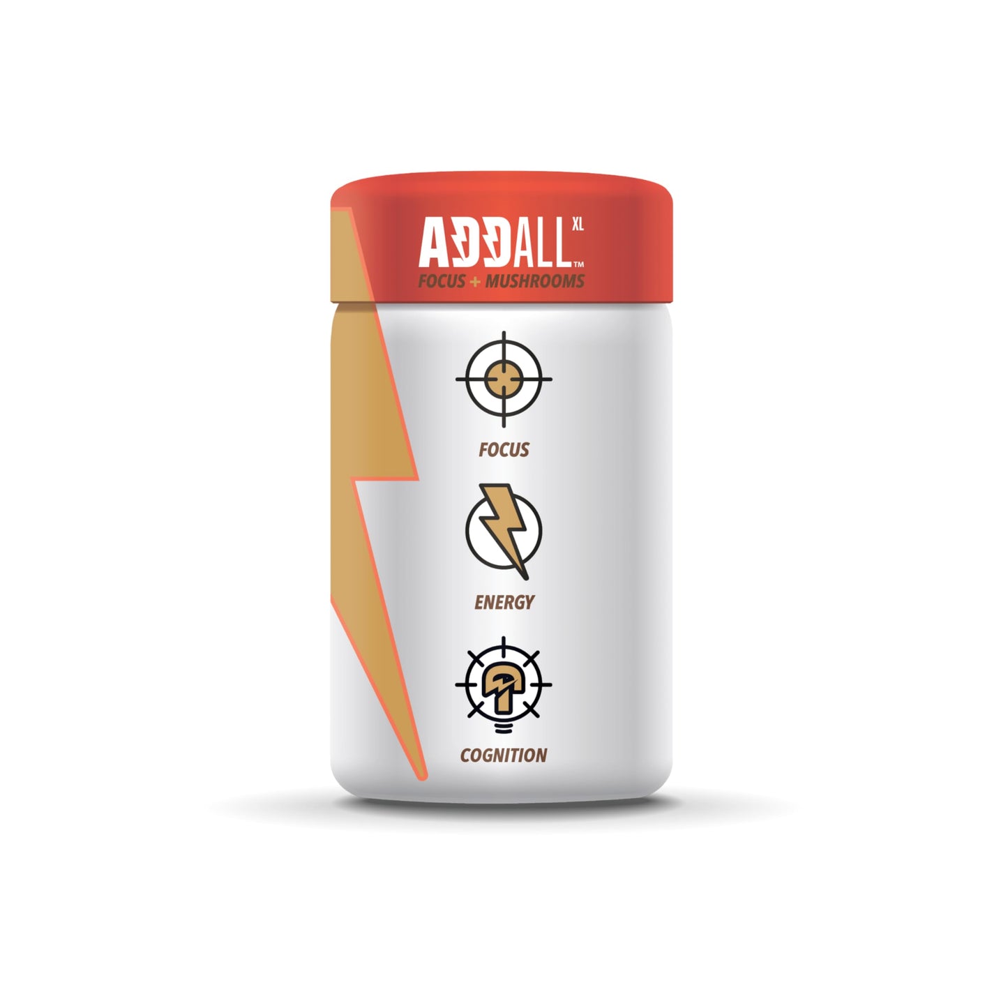 Addall Focus + Mushroom Memory Supplement Capsule, 30 Capsules