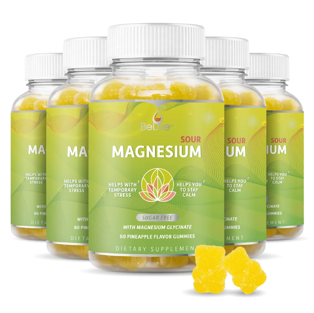 BeLive Magnesium Glycinate Gummies 300 Count