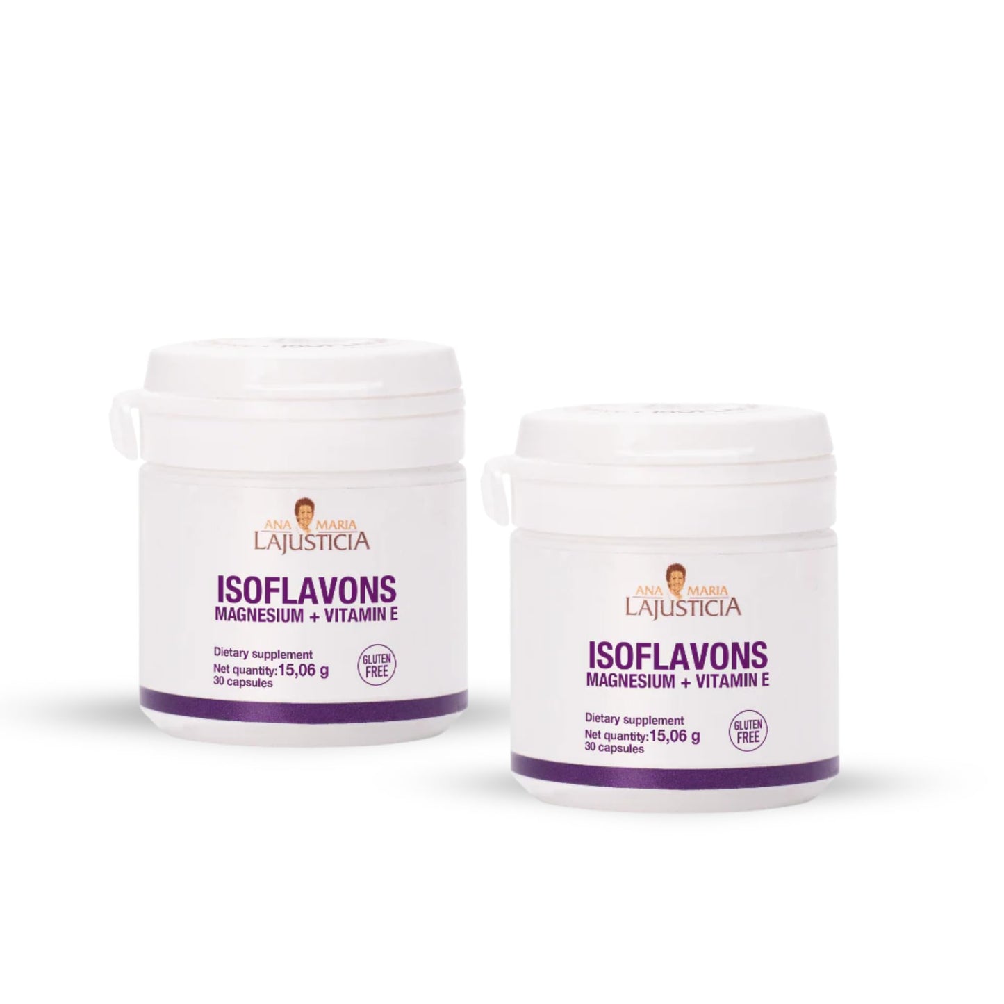 Ana María Lajusticia Isoflavones with Magnesium and Vitamin E, Gluten Free, 60 Tablets