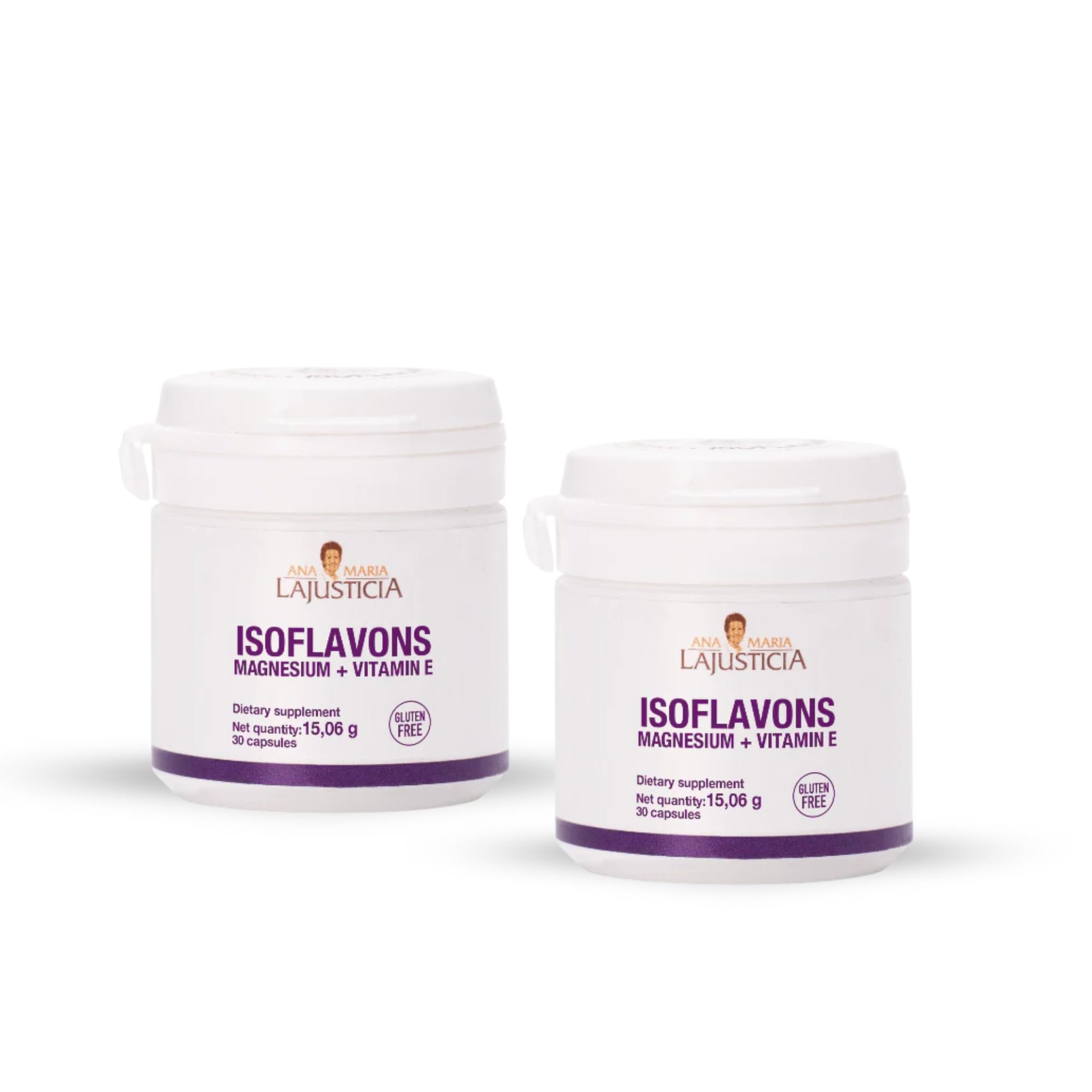 Ana María Lajusticia Isoflavones with Magnesium and Vitamin E, Gluten Free, 60 Tablets