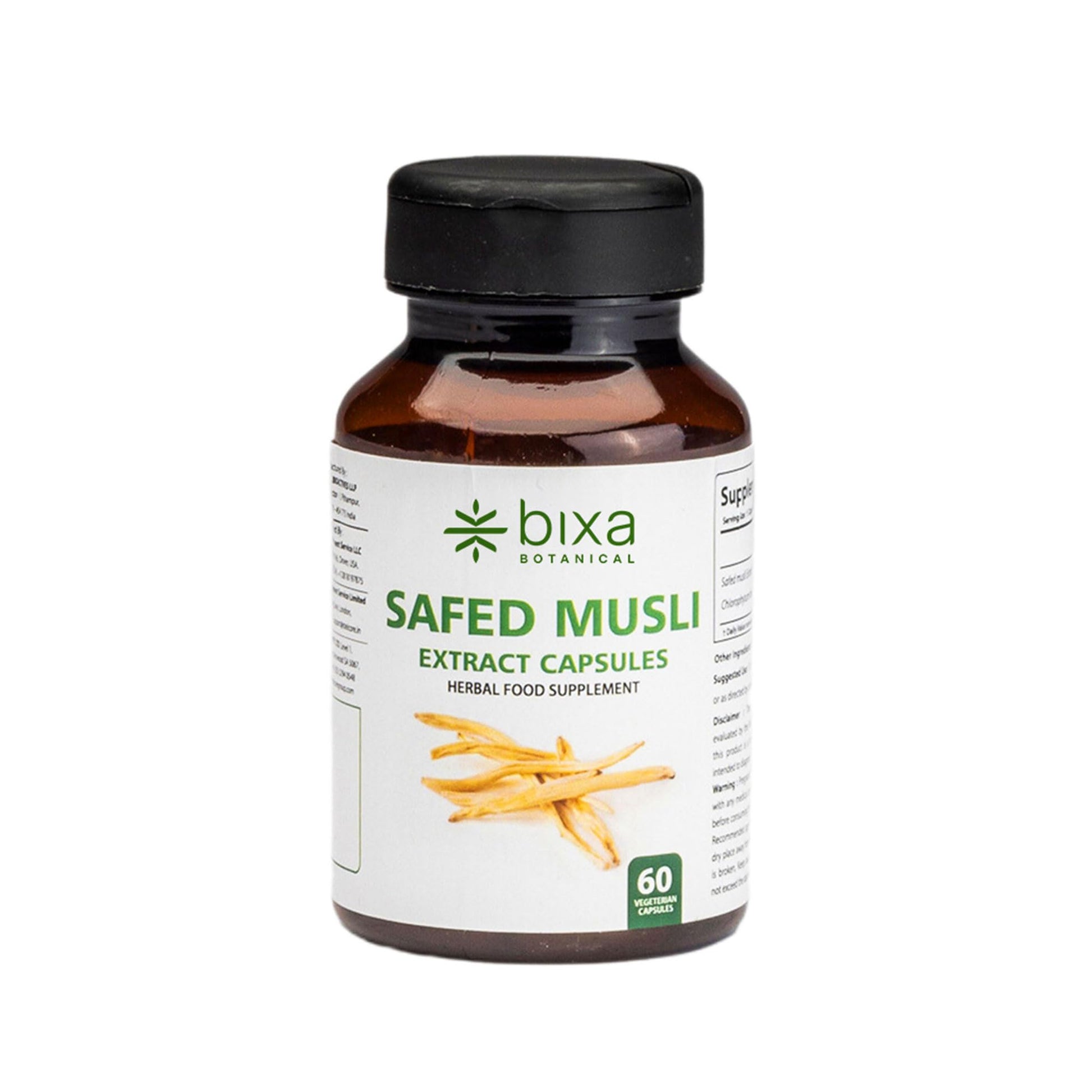 bixa BOTANICAL Safed Musli Capsules 60 Count