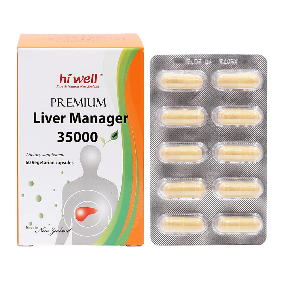 HI WELL PURE & NATURAL NEW ZEALAND Premium Liver Manager 35000 Capsule 60