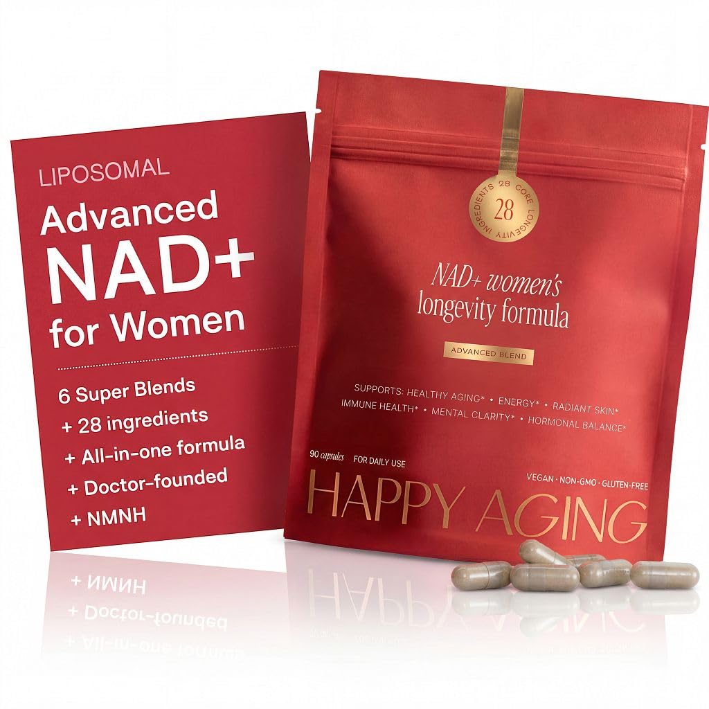 Happy Aging NAD+ Supplement for Women 90 Capsules