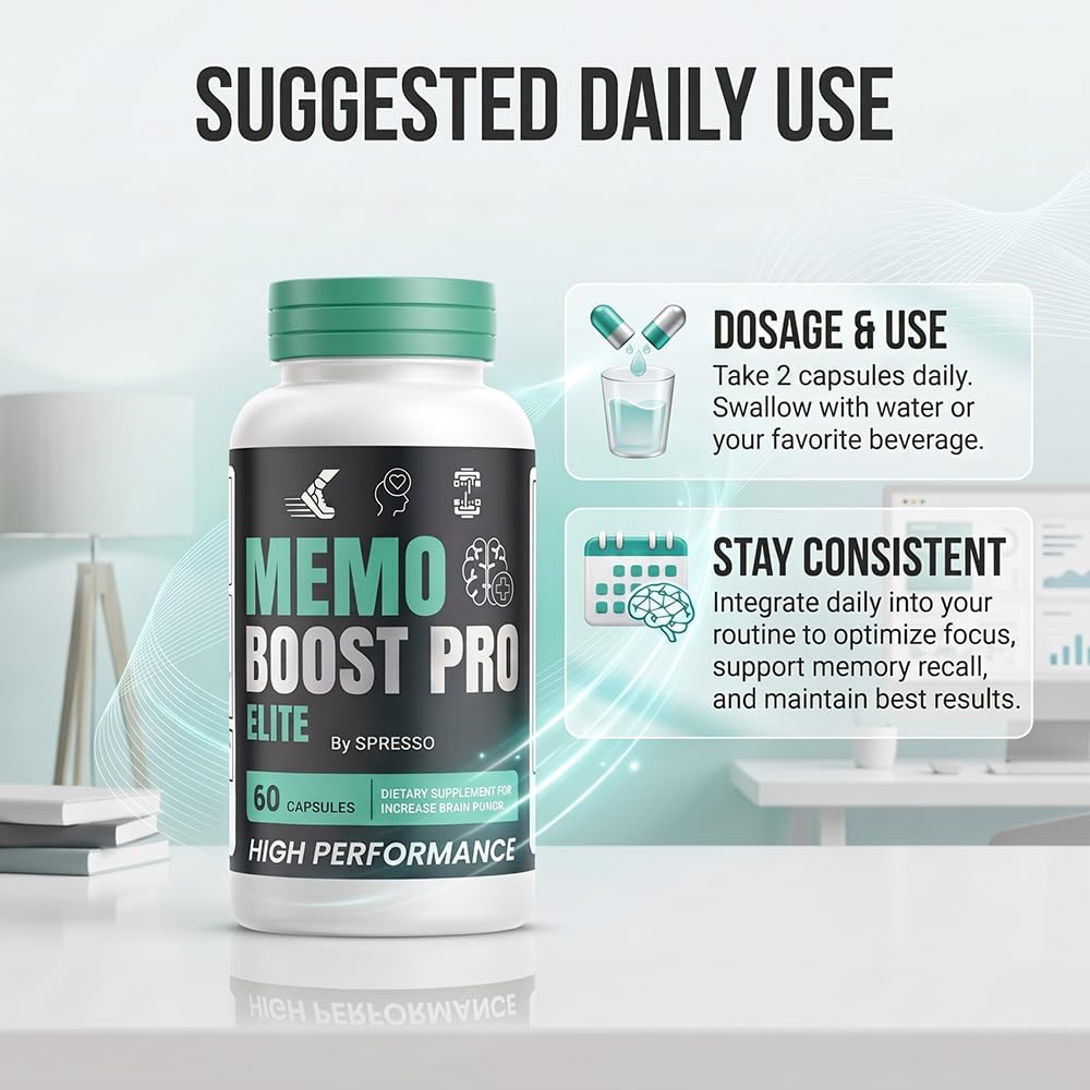 SPRESSO Memo Boost Pro Supplement Capsule 180 Capsules