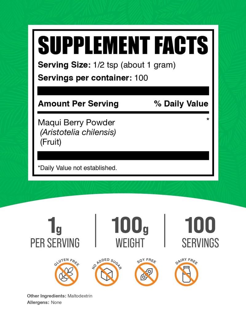 BulkSupplements Maqui Berry Powder - 3.5 oz