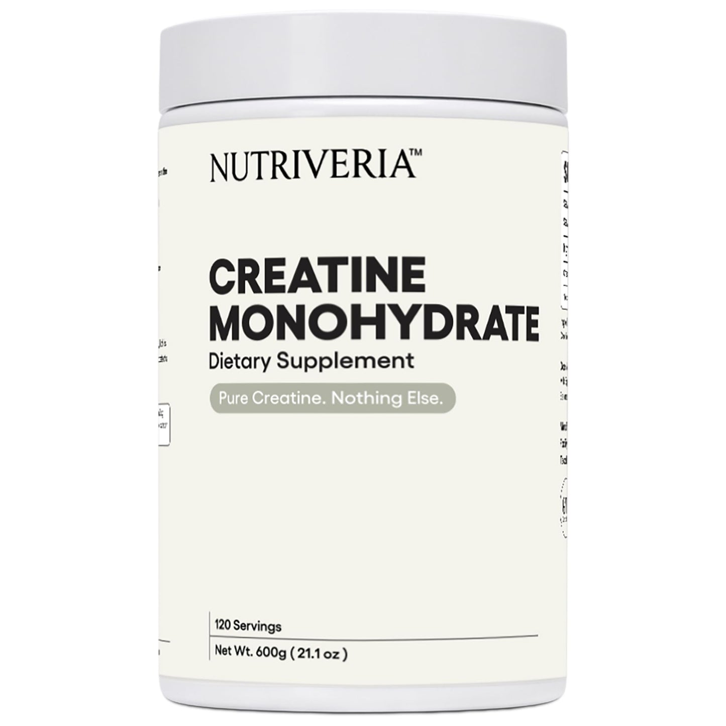 Nutriveria Micronized Creatine Monohydrate Powder 21.2 oz