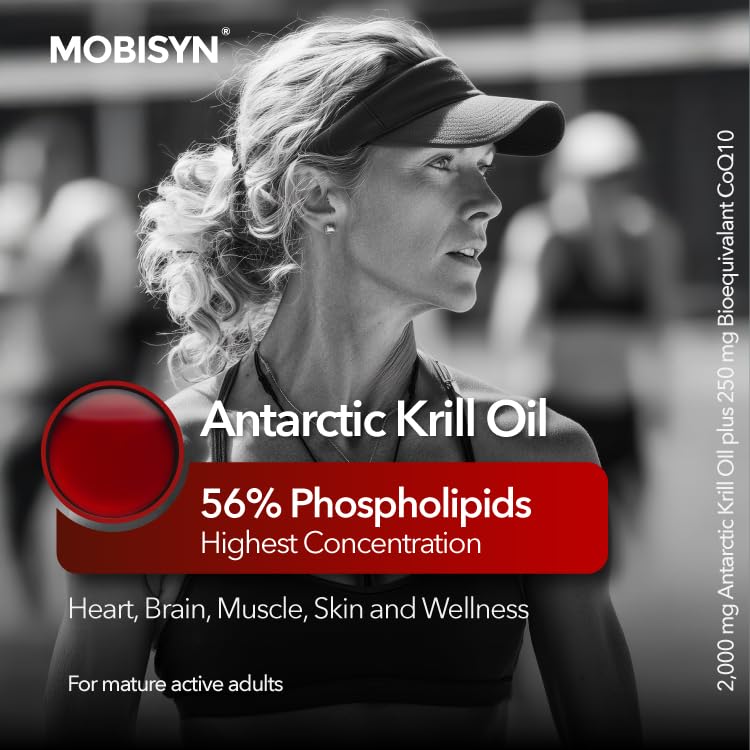 Mobisyn Omega 3 with CoQ10 Antarctic Krill Oil Softgel 60 Softgels