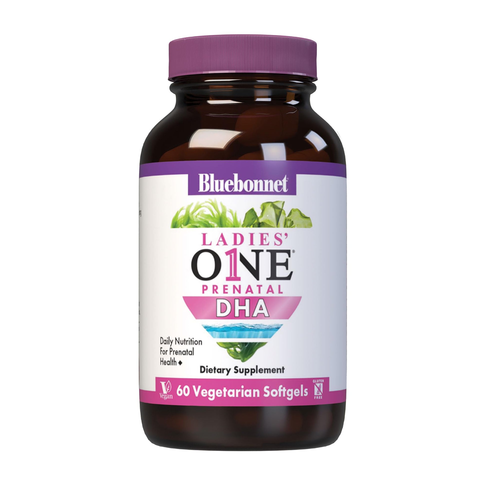 BlueBonnet Early Promise Prenatal Gentle DHA 200 mg Vegetable Capsules, 60 Count