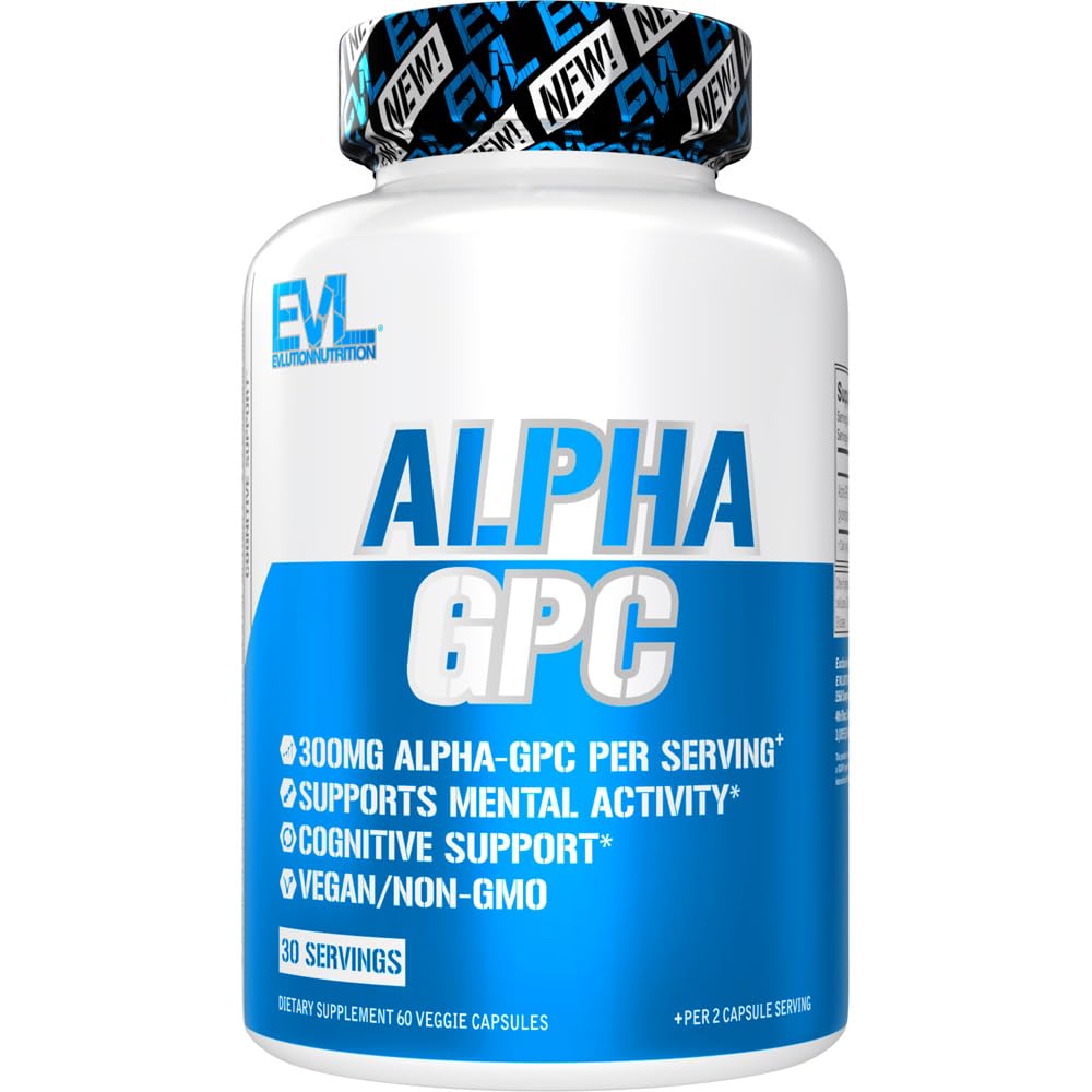 EVL Nutrition Alpha GPC Capsule 60 Count