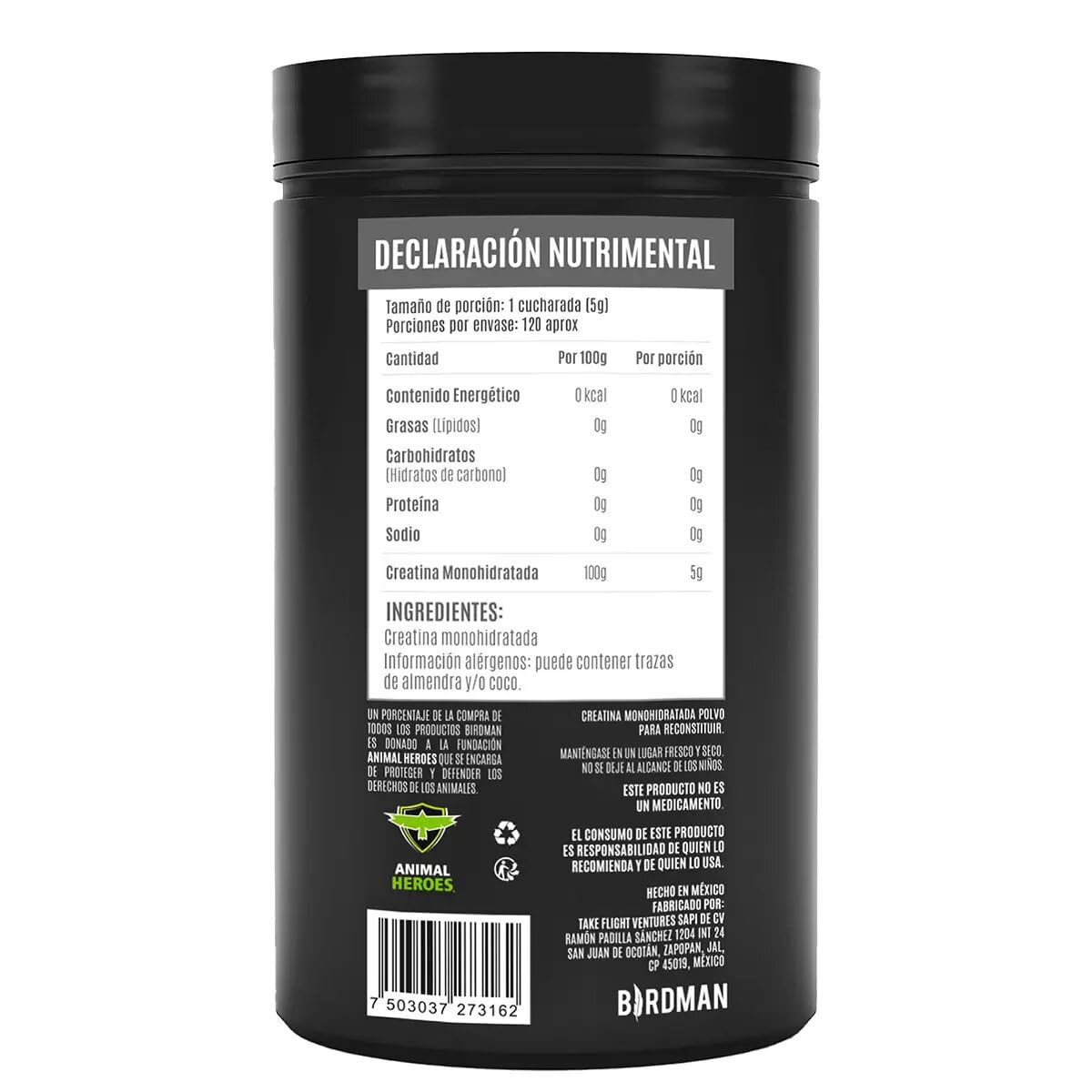 Birdman Creatine Monohydrate Powder 0.0353