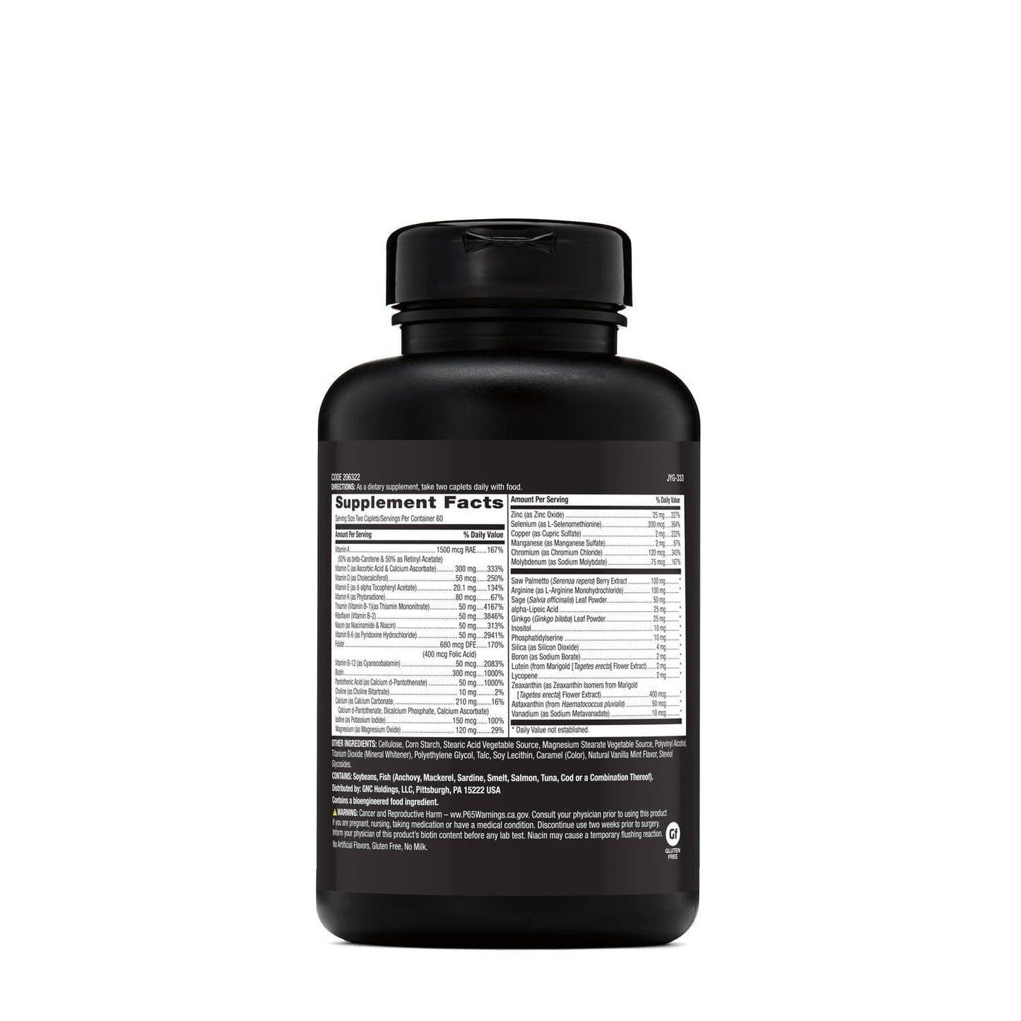 GNC Mega Men 50 Plus Multivitamin for Men Caplets, 120 Count