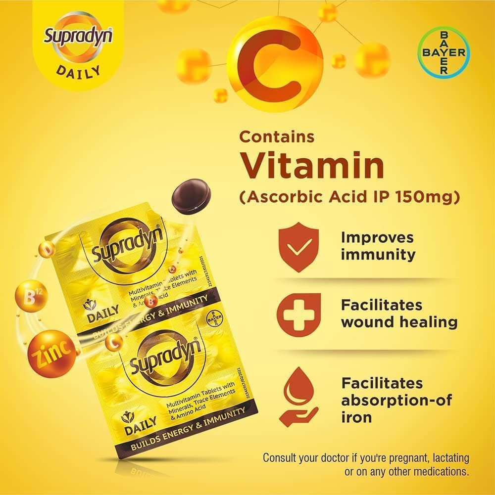 MEWATI Supradyn Daily Multivitamin Tablets, 150 Tablets
