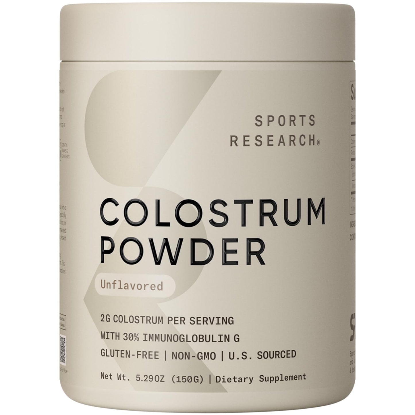Sports Research Bovine Colostrum Powder, 5.9 oz