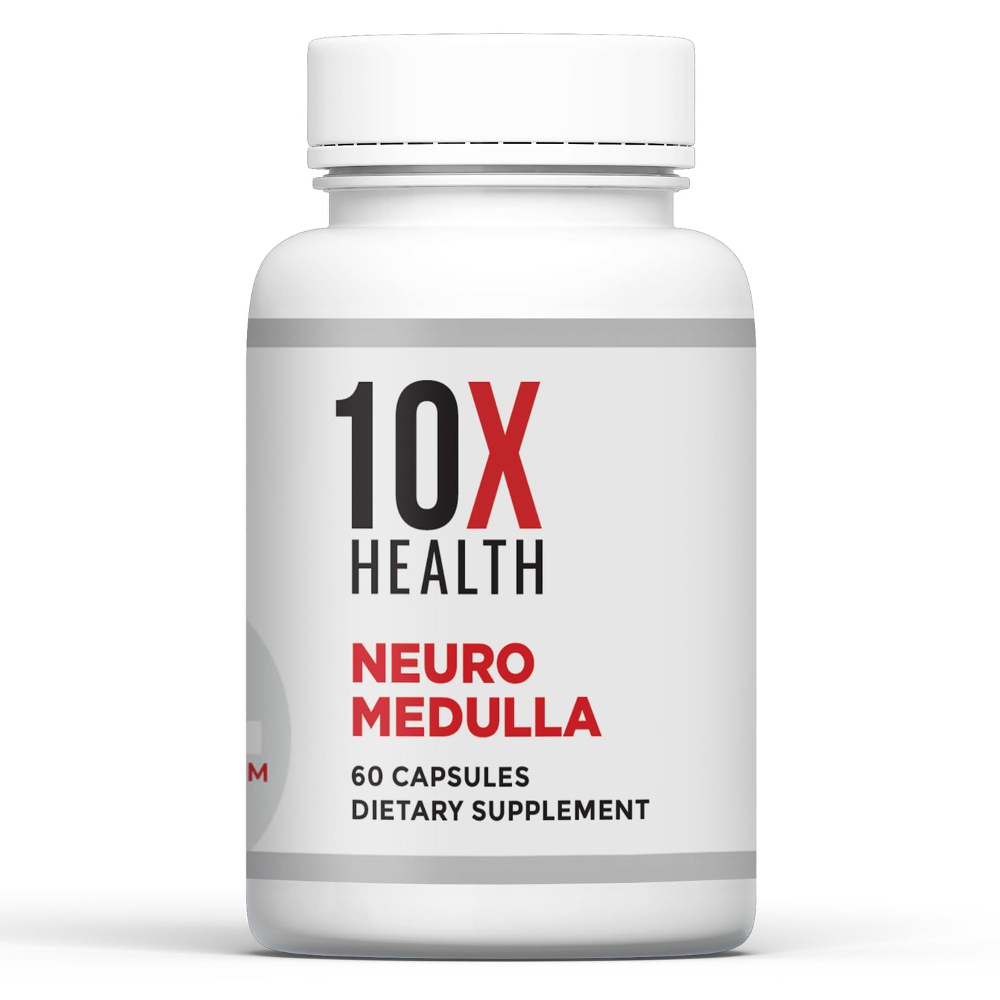 10X Health System Neuro Medulla Brain Supplement Capsules - Nootropics Brain Support with Vitamin B1 & B3, Zinc, Ginkgo Biloba & More - 60 Capsules