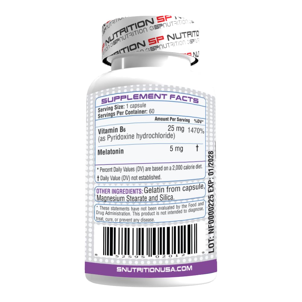 S Nutrition Melatonin Plus B6 Sleep Support 5mg, 90 Capsules