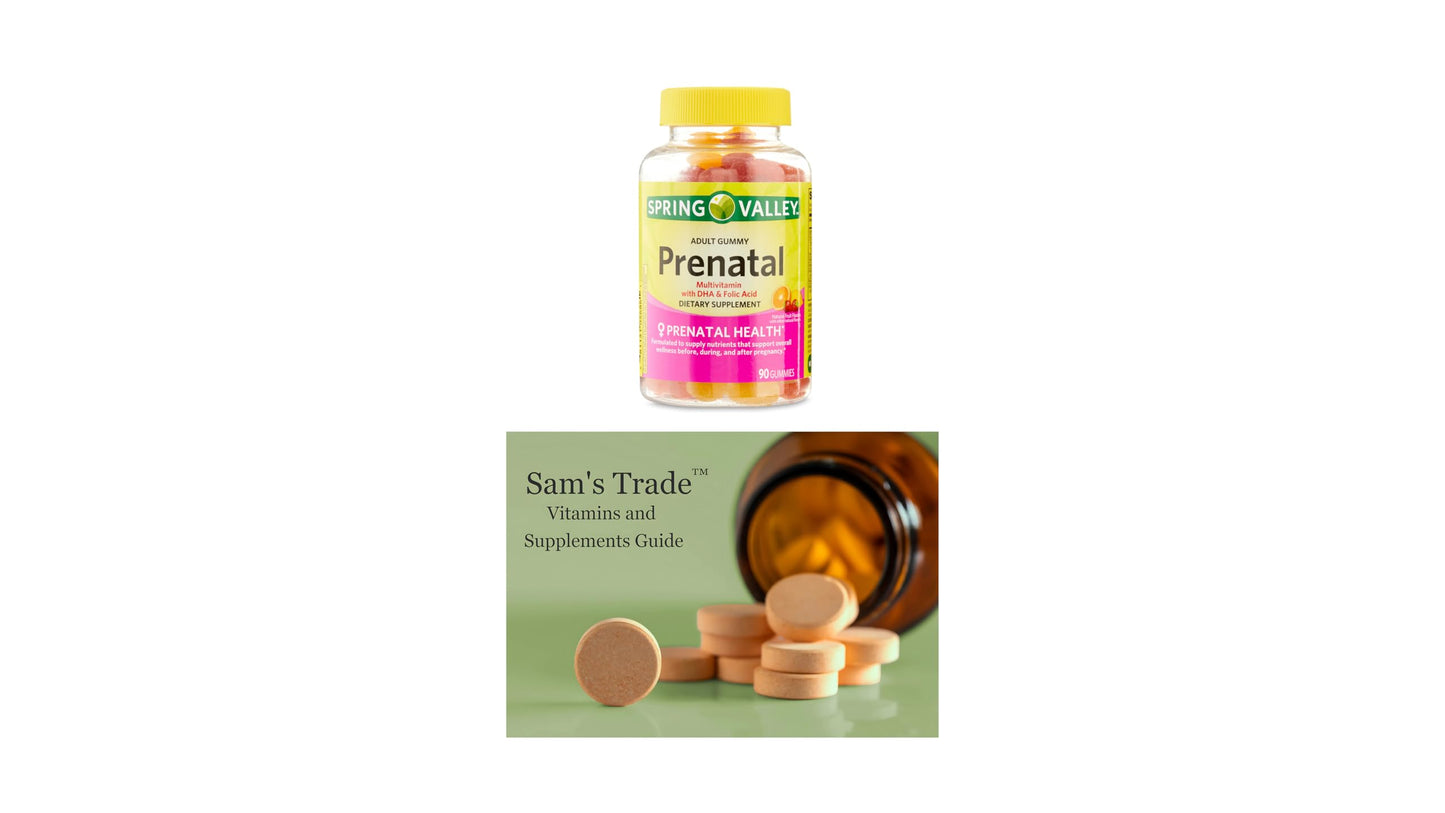 Sam's Trade Prenatal Multivitamin Gummies 90 Count