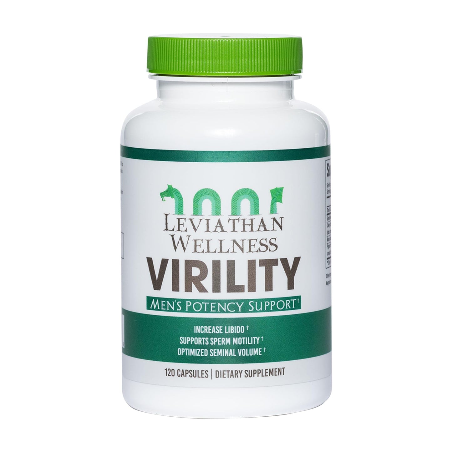 Leviathan Wellness Virility - Men's Potency Support Capsules, 120 Count