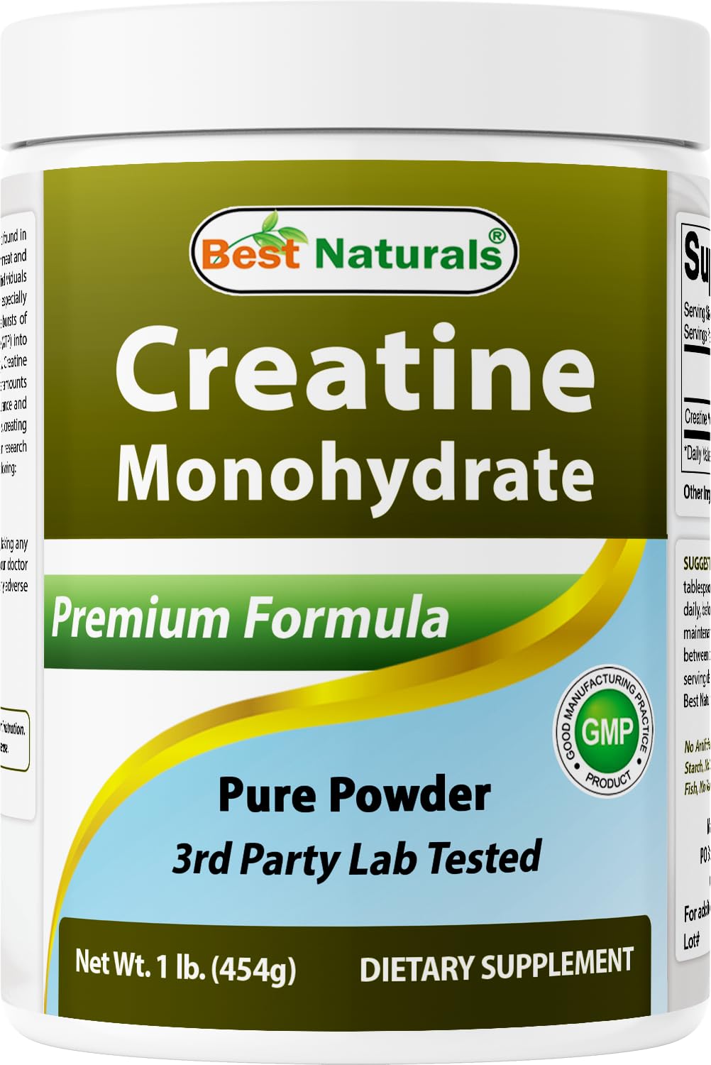 Best Naturals Creatine Monohydrate Powder, 16 oz