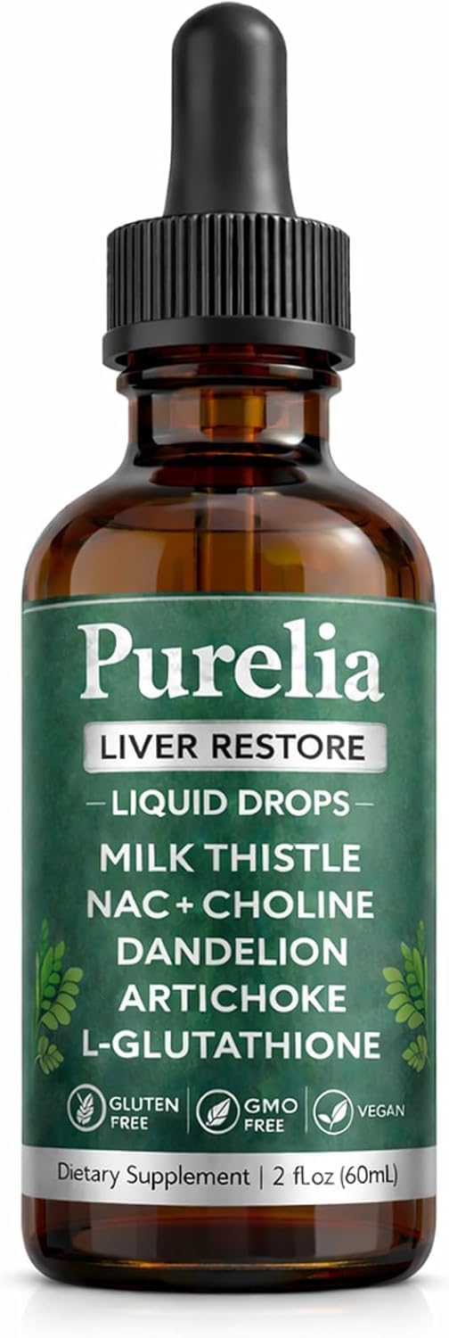 ZOVOST Purelia Liver Restore Gummies with Milk Thistle, 2 Count