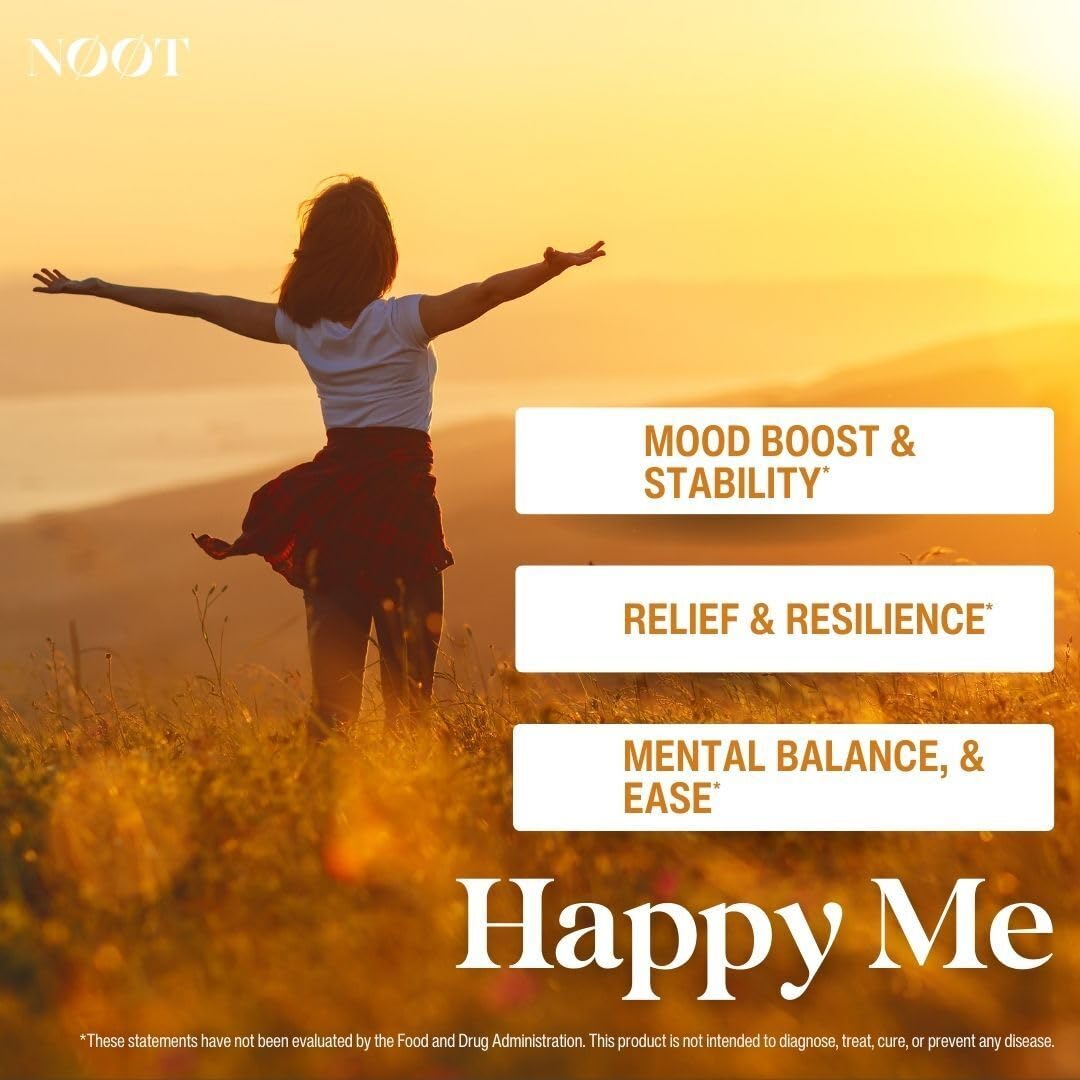 NØØT Happy Me Natural Mood Support Capsules, 60 Capsules